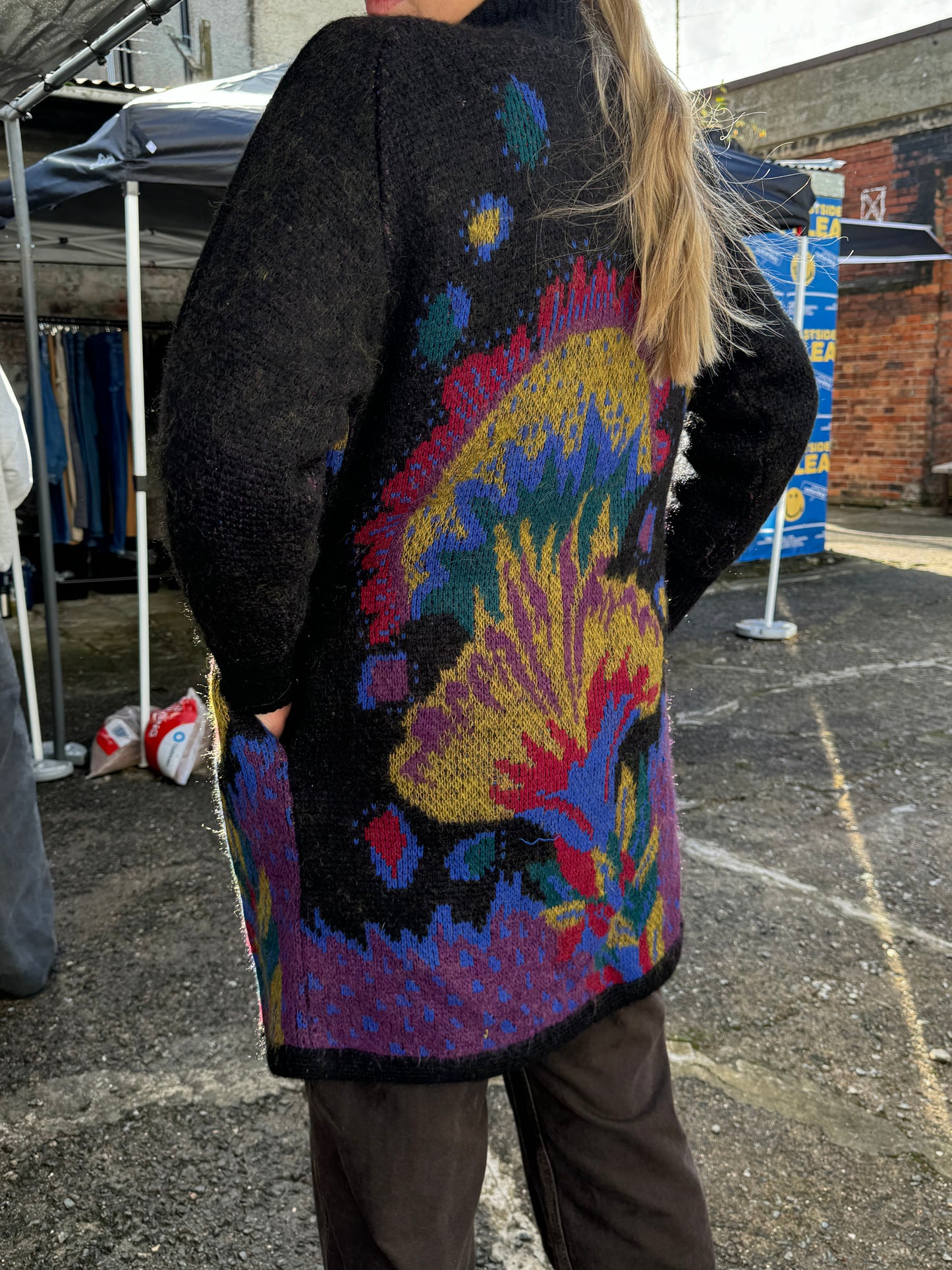 ‘Baccarrat’ mohair & wool statement cardigan