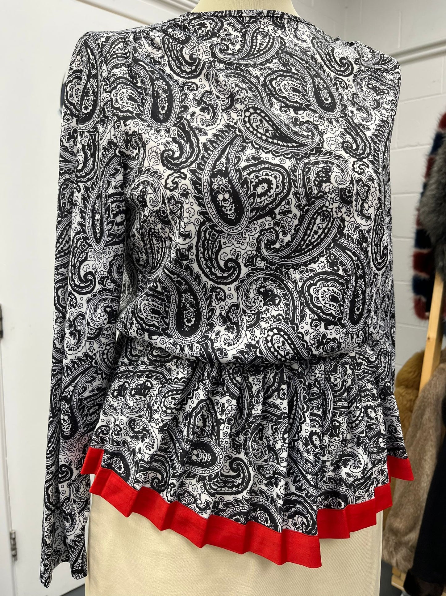 Paisley Peplum Top