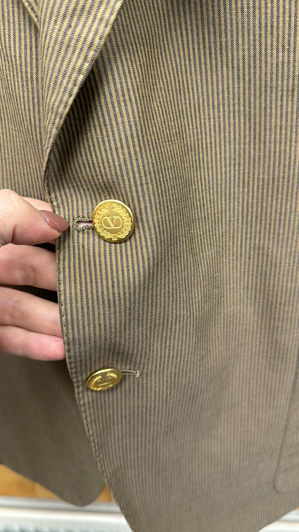 Vintage ‘Versace’ Pinstripe Blazer