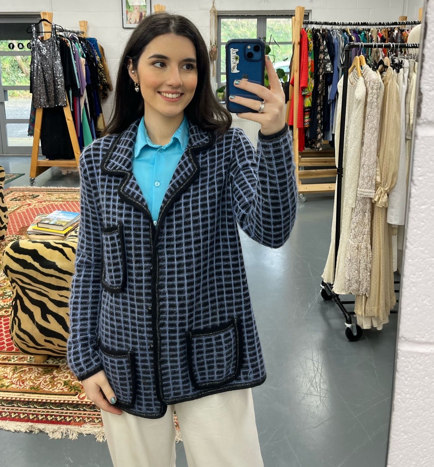 Mohair Blazer Cardigan