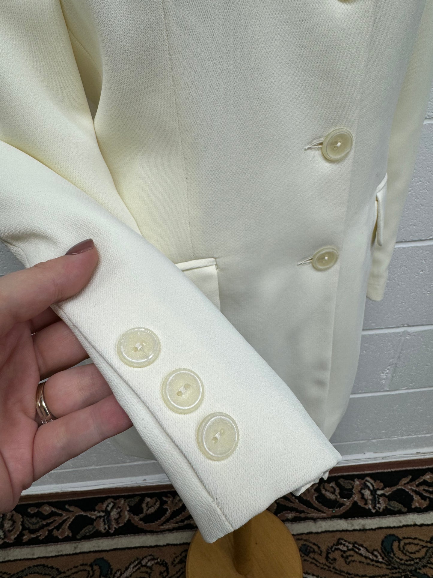 Ivory Vintage Longline Blazer