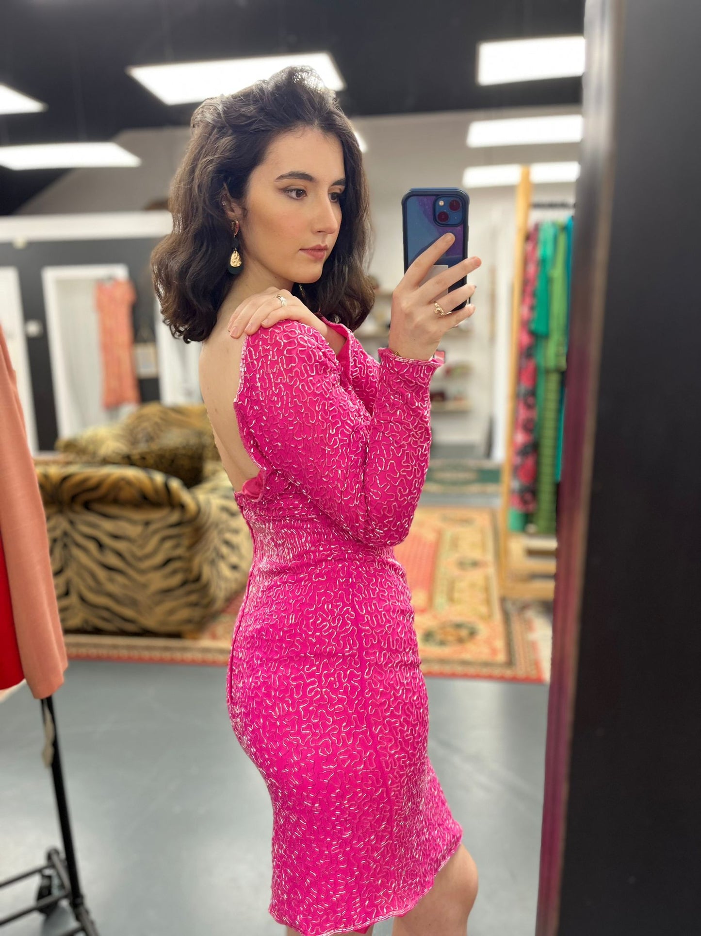 Pink Sequin Cocktail Dress by Sterling