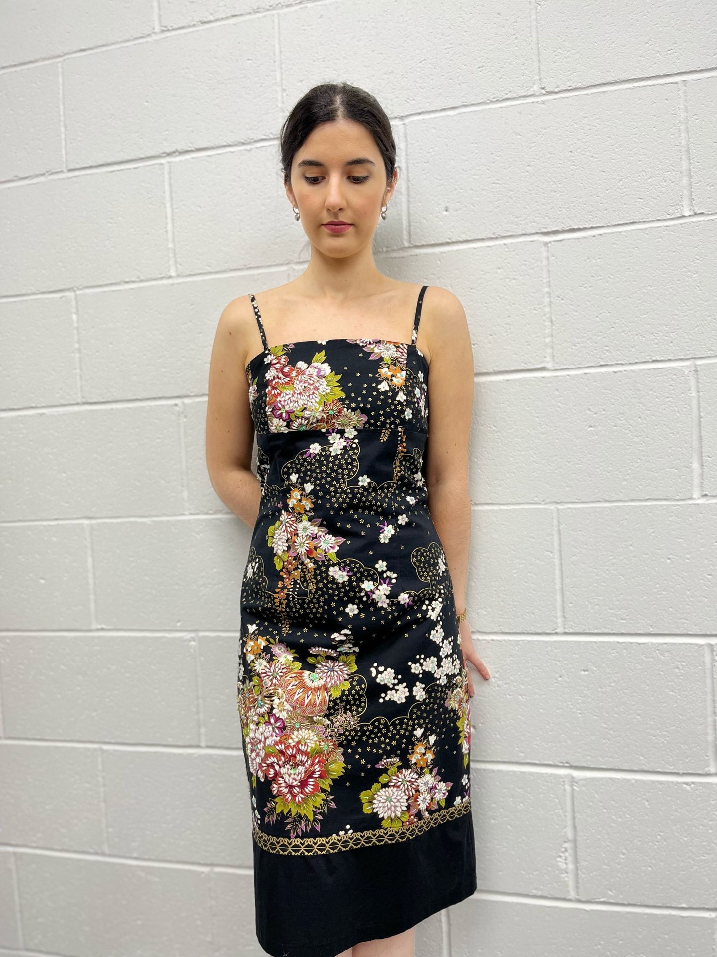 Fever Oriental Beaded Cocktail Dress
