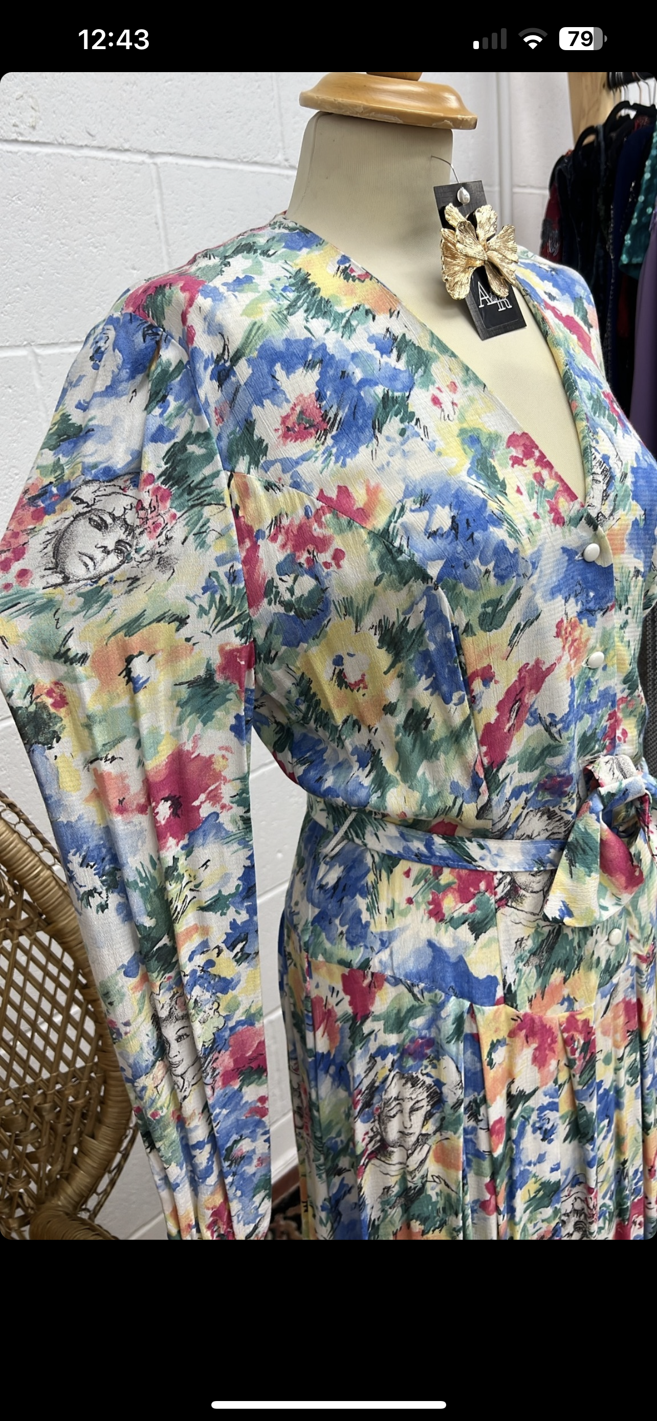 Floral Drop Skirt Midi Dress