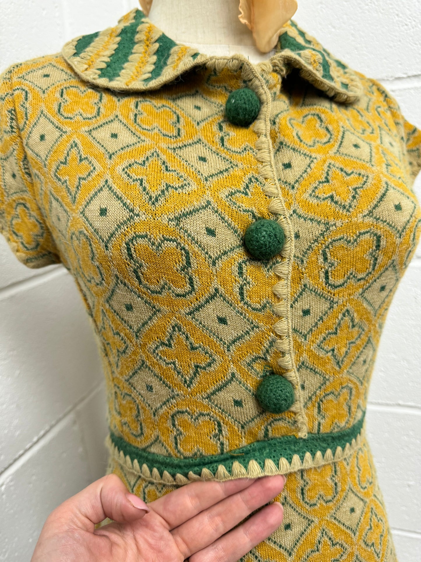 Wool blend dress by ‘Andre Ungaratto’ (Italian Vintage)