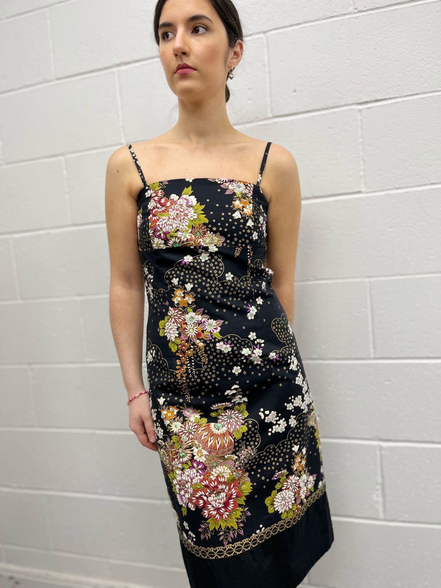 Fever Oriental Beaded Cocktail Dress