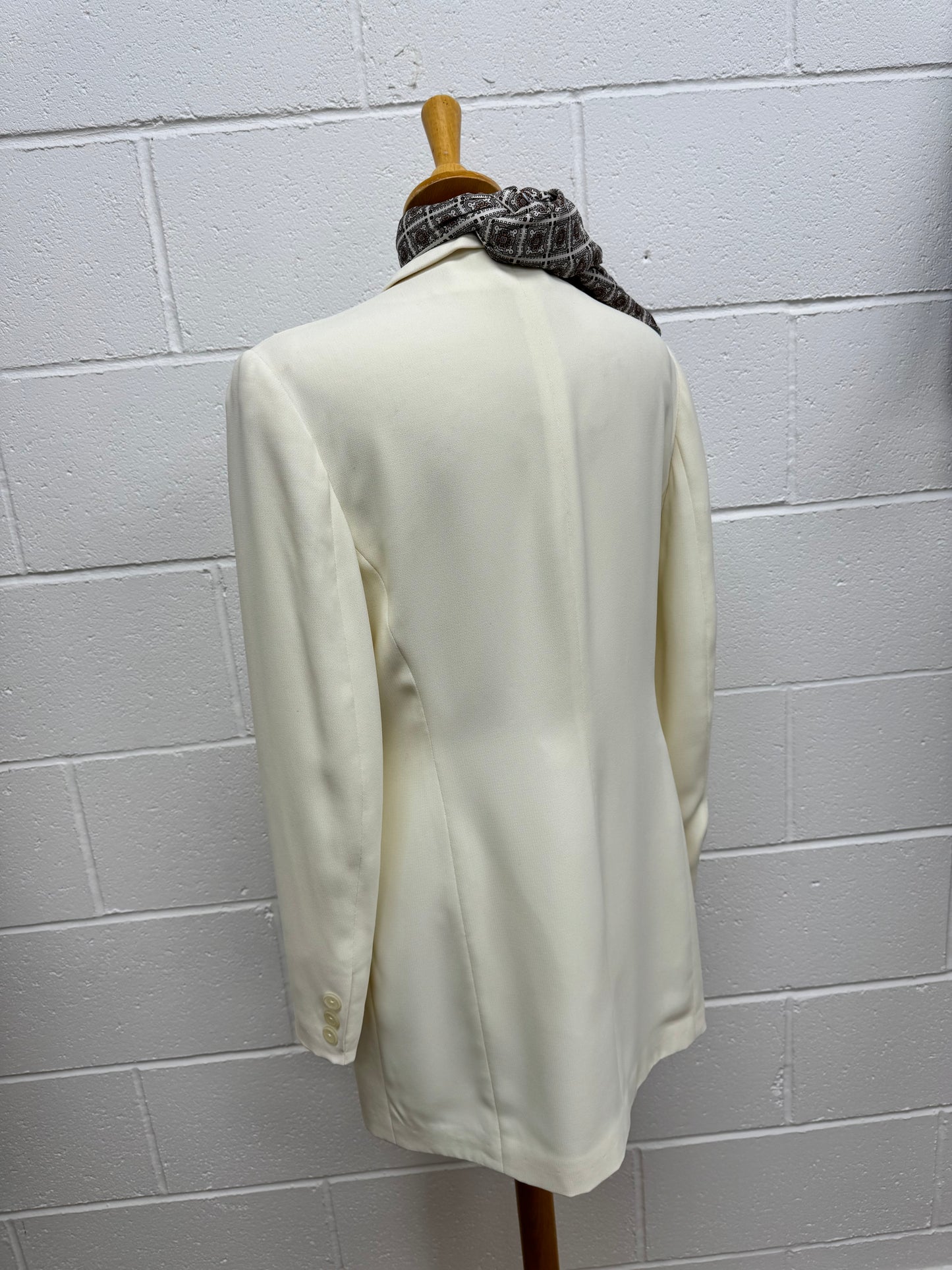 Ivory Vintage Longline Blazer
