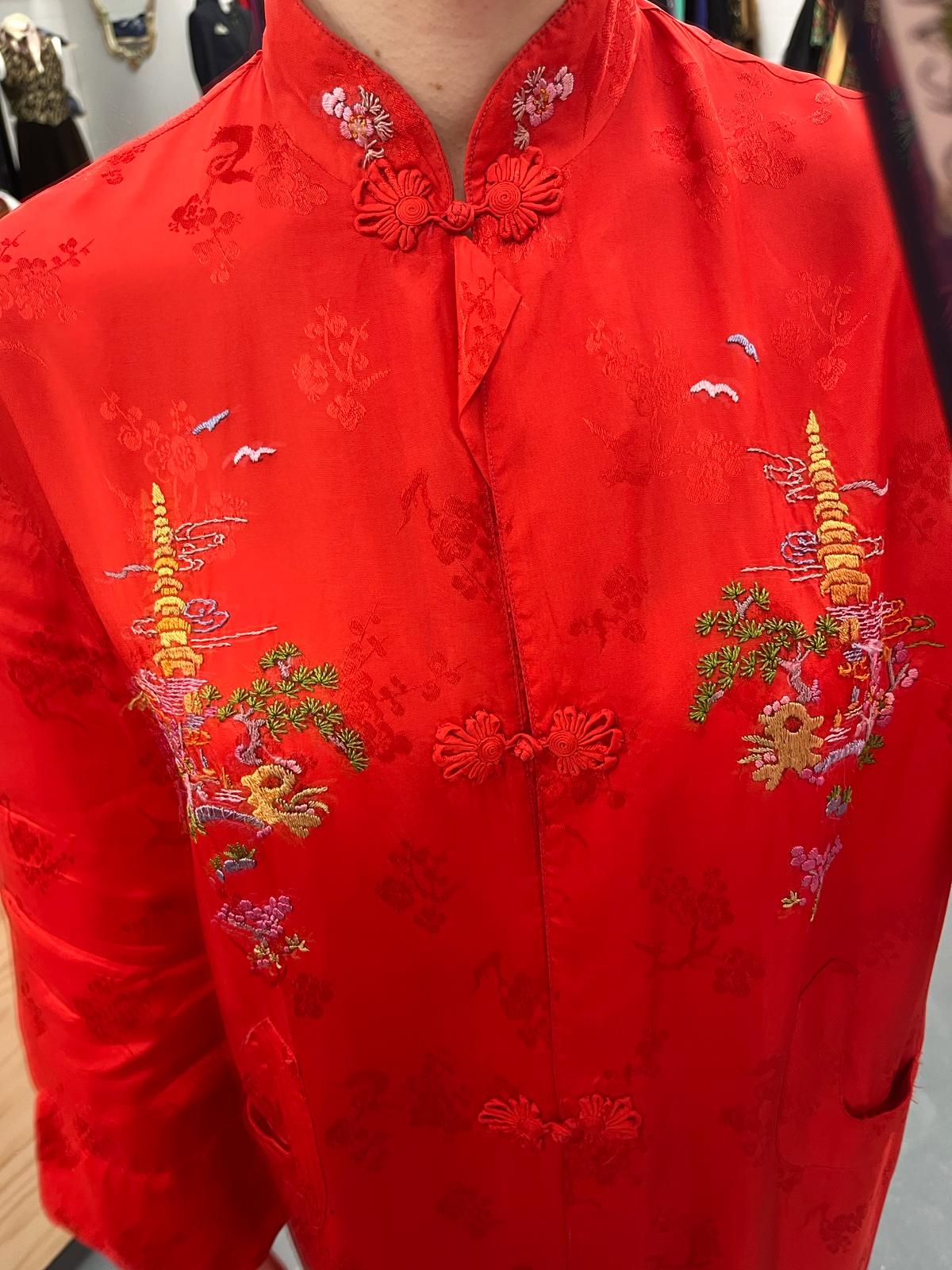 Jacquard Kimono - Cheongsam Jacket