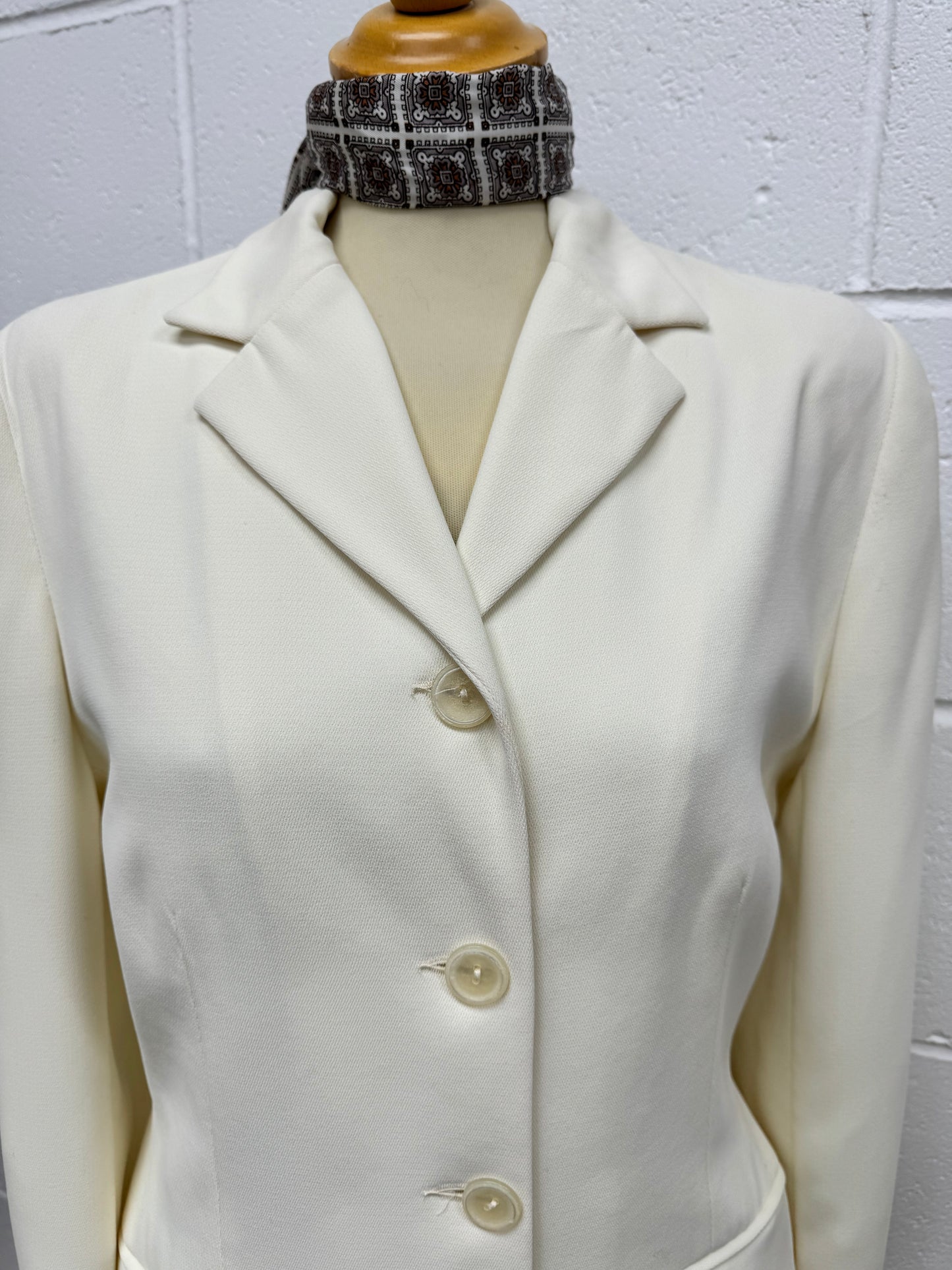 Ivory Vintage Longline Blazer