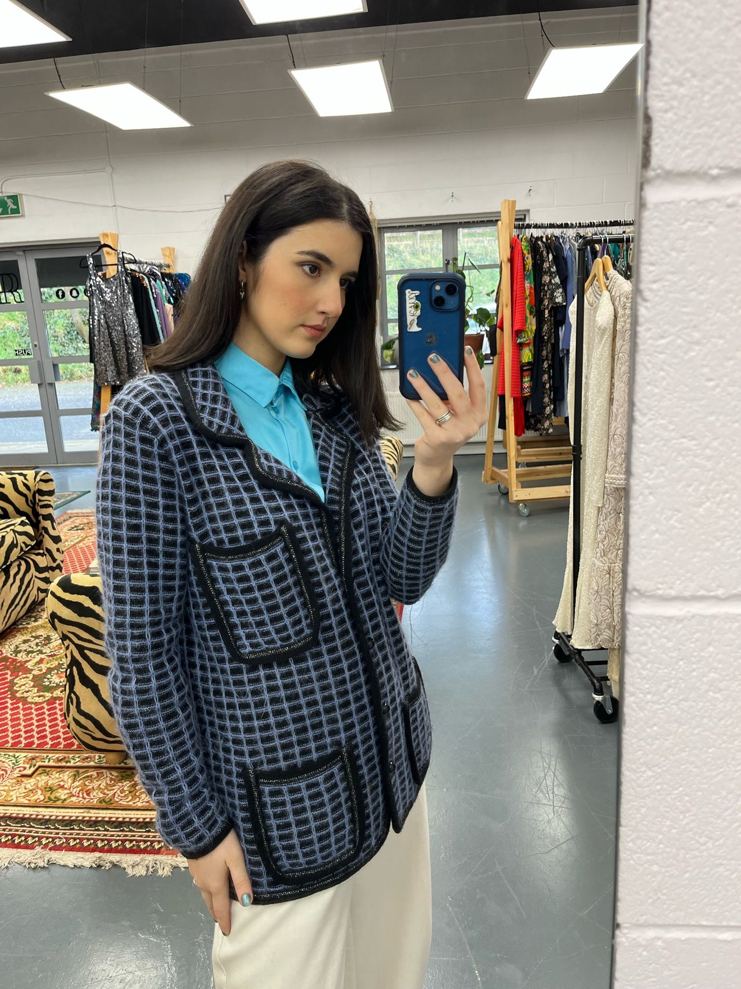 Mohair Blazer Cardigan