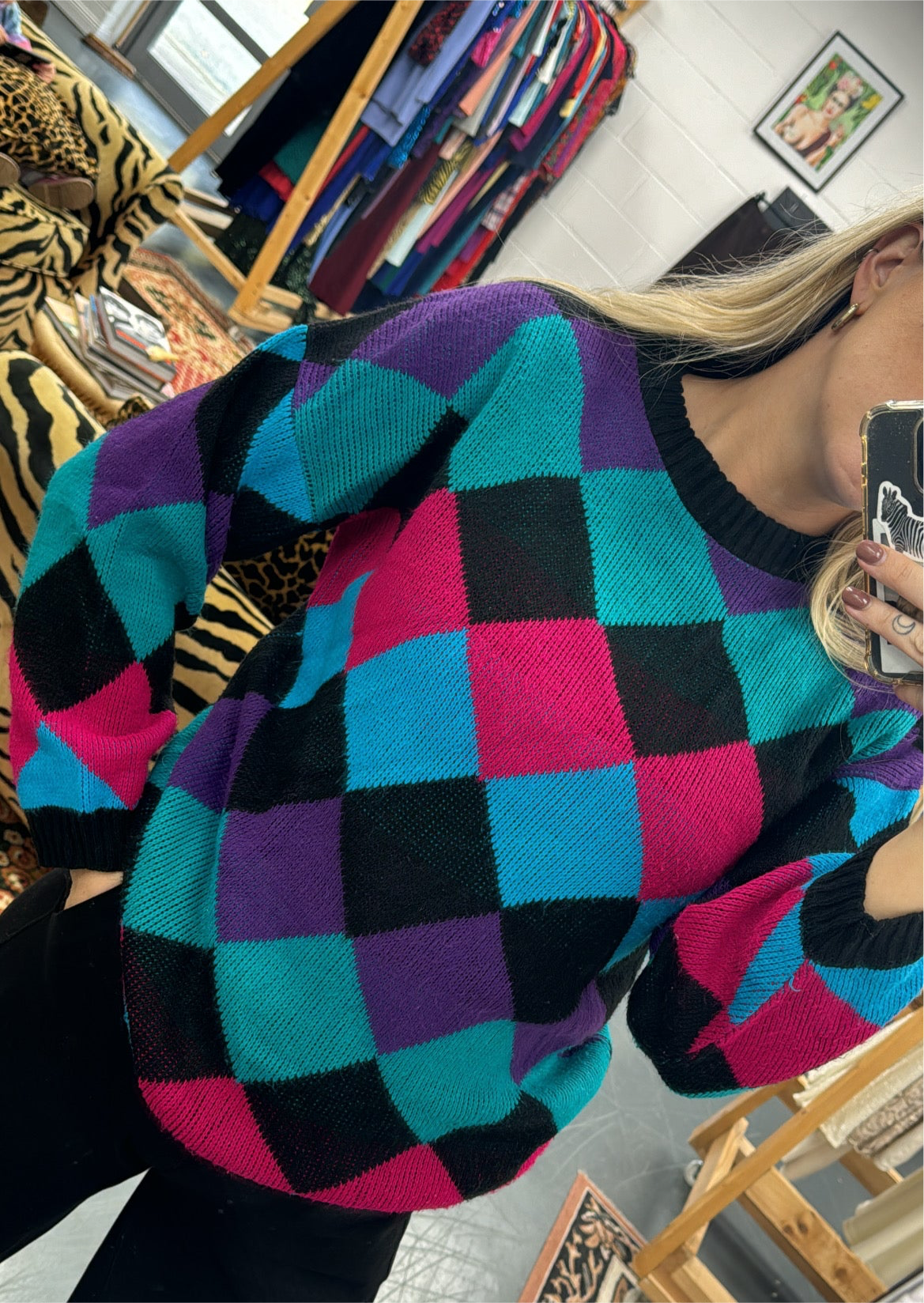 Diamond 80s jumper