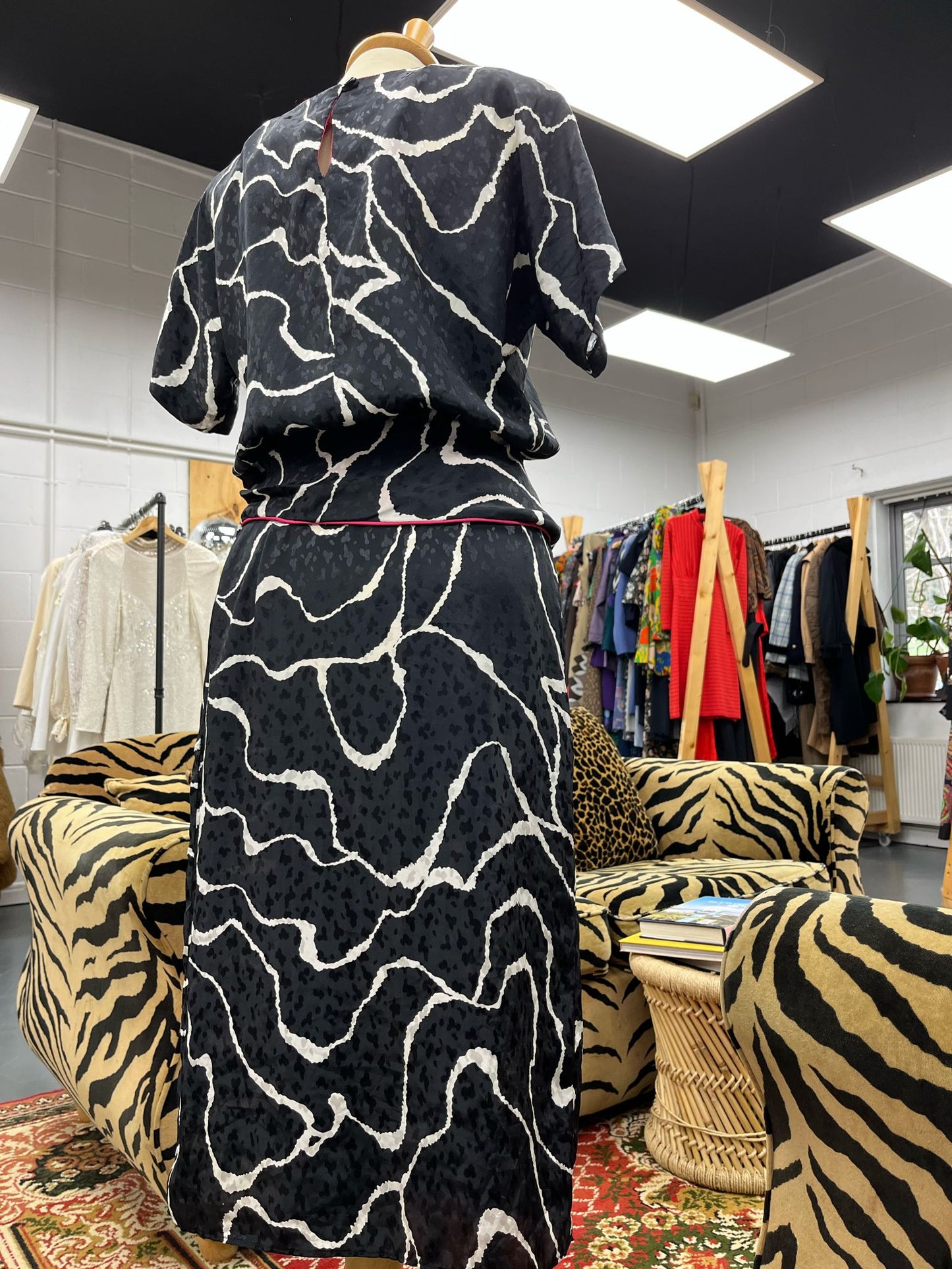 Brenner 80s Peplum Cocktail Dress