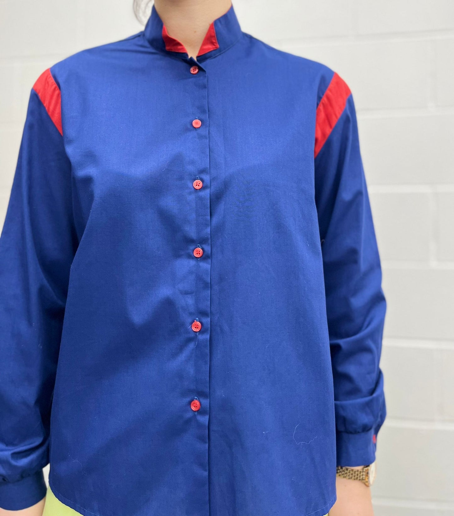 High Collar C&A 70s Shirt