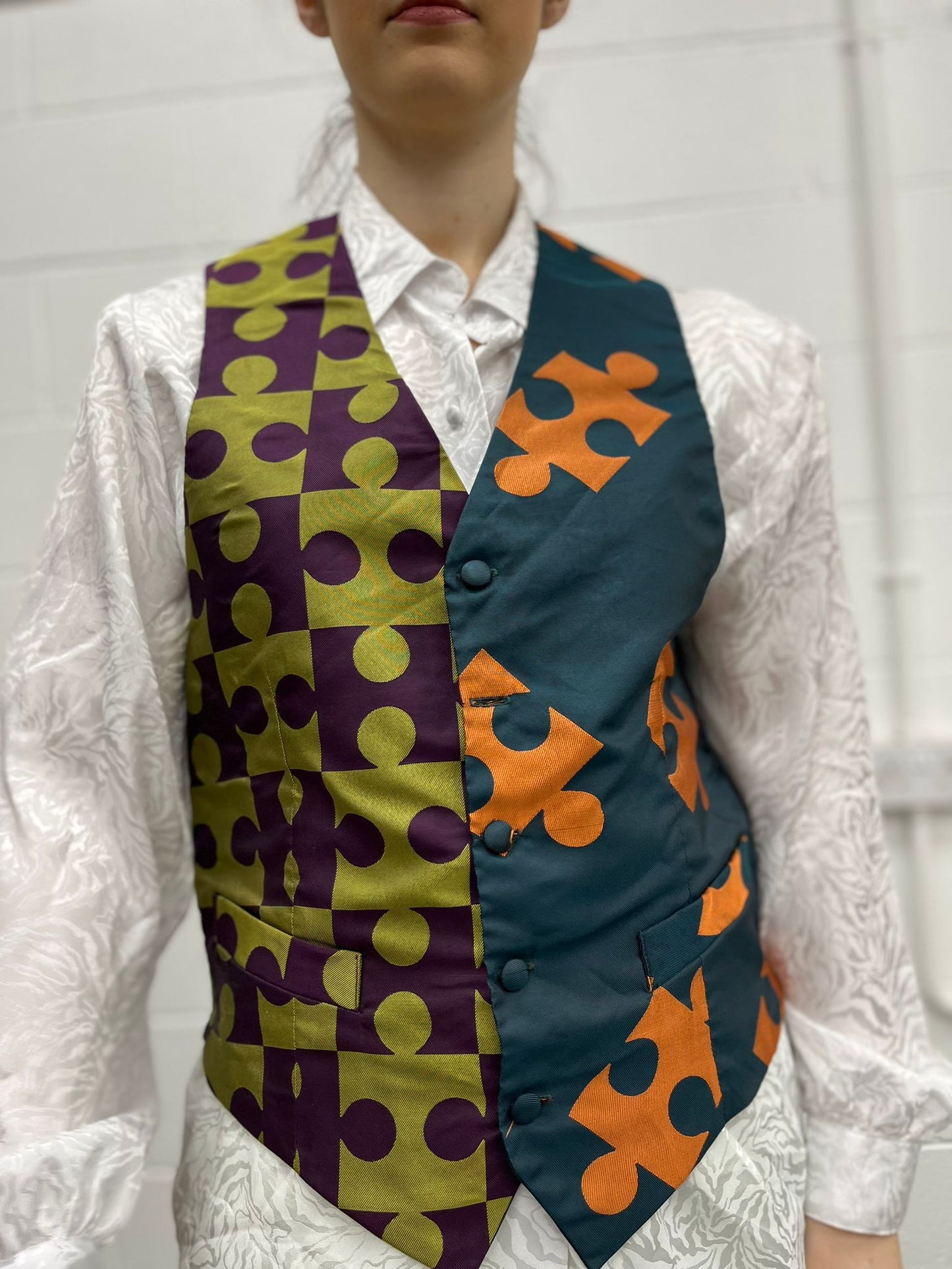 Mixed Print Waistcoat