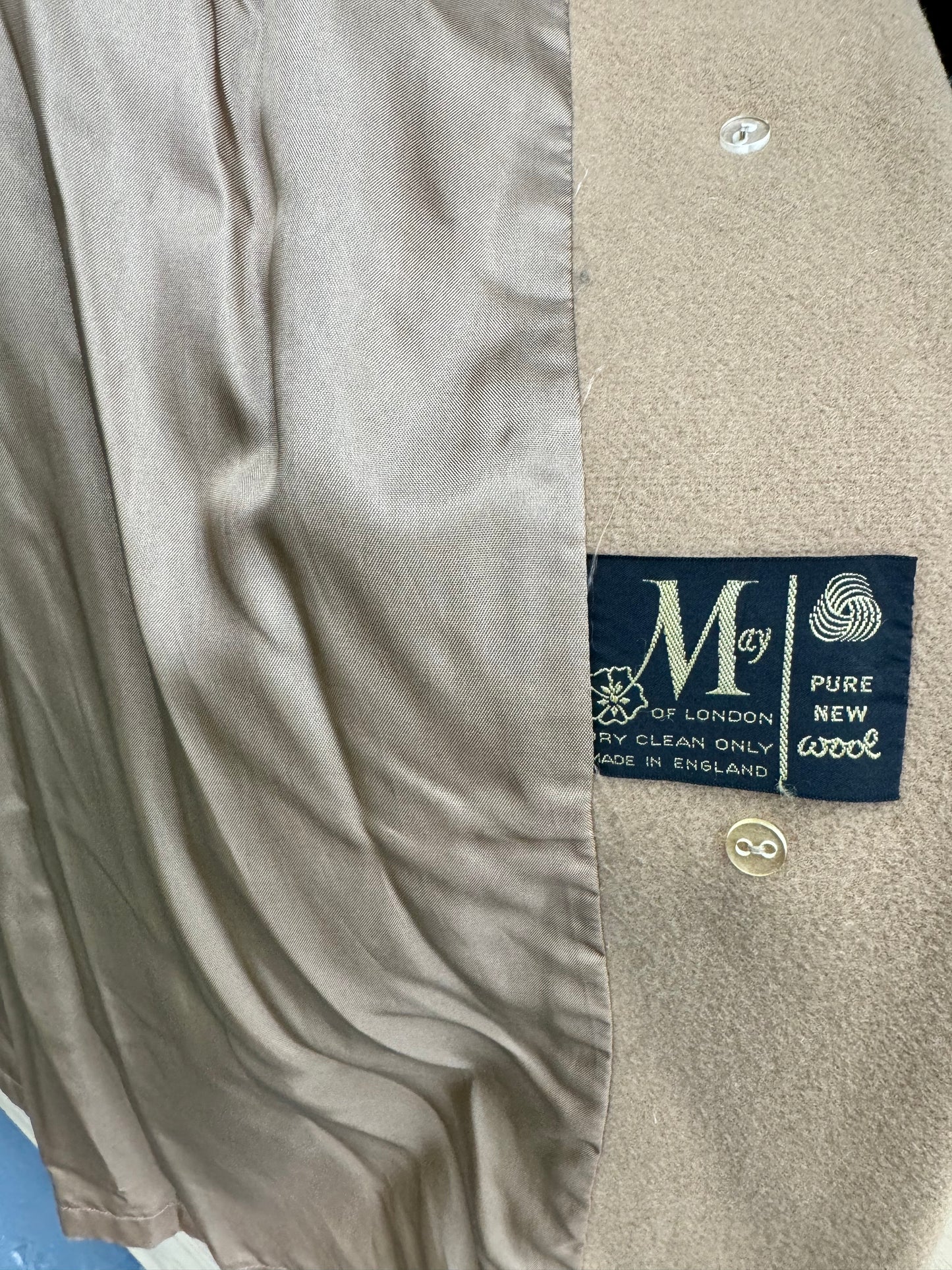 ‘May of London’ 60s/70s camel coat