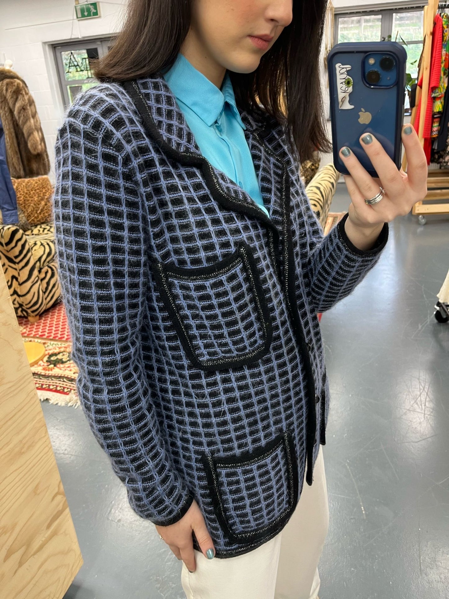Mohair Blazer Cardigan