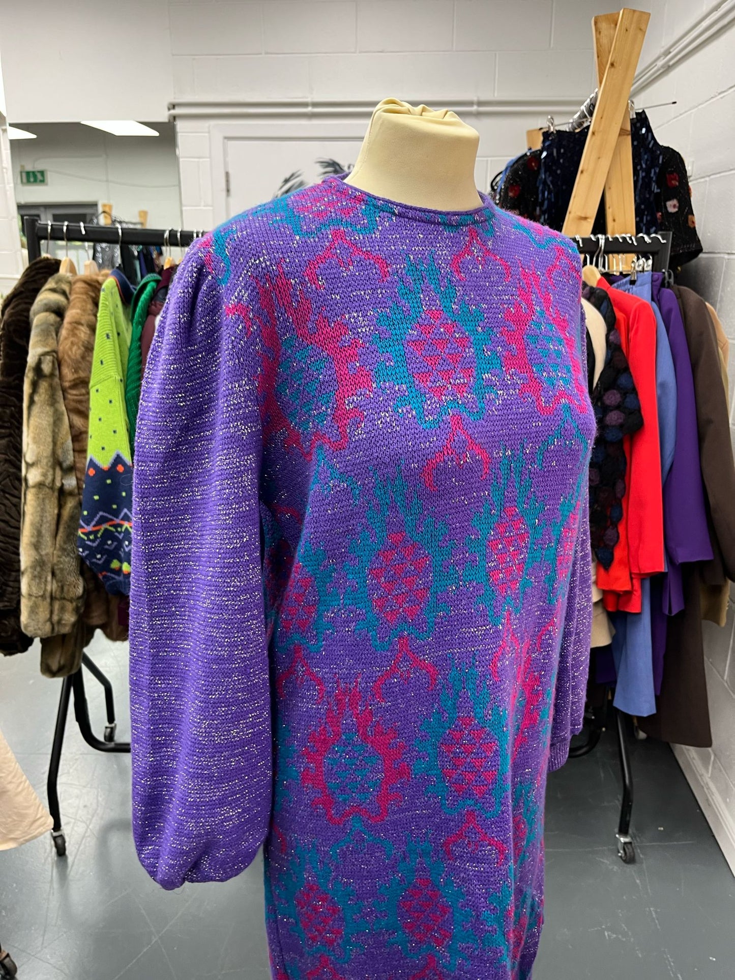 Nilo Purple Jumper Dress