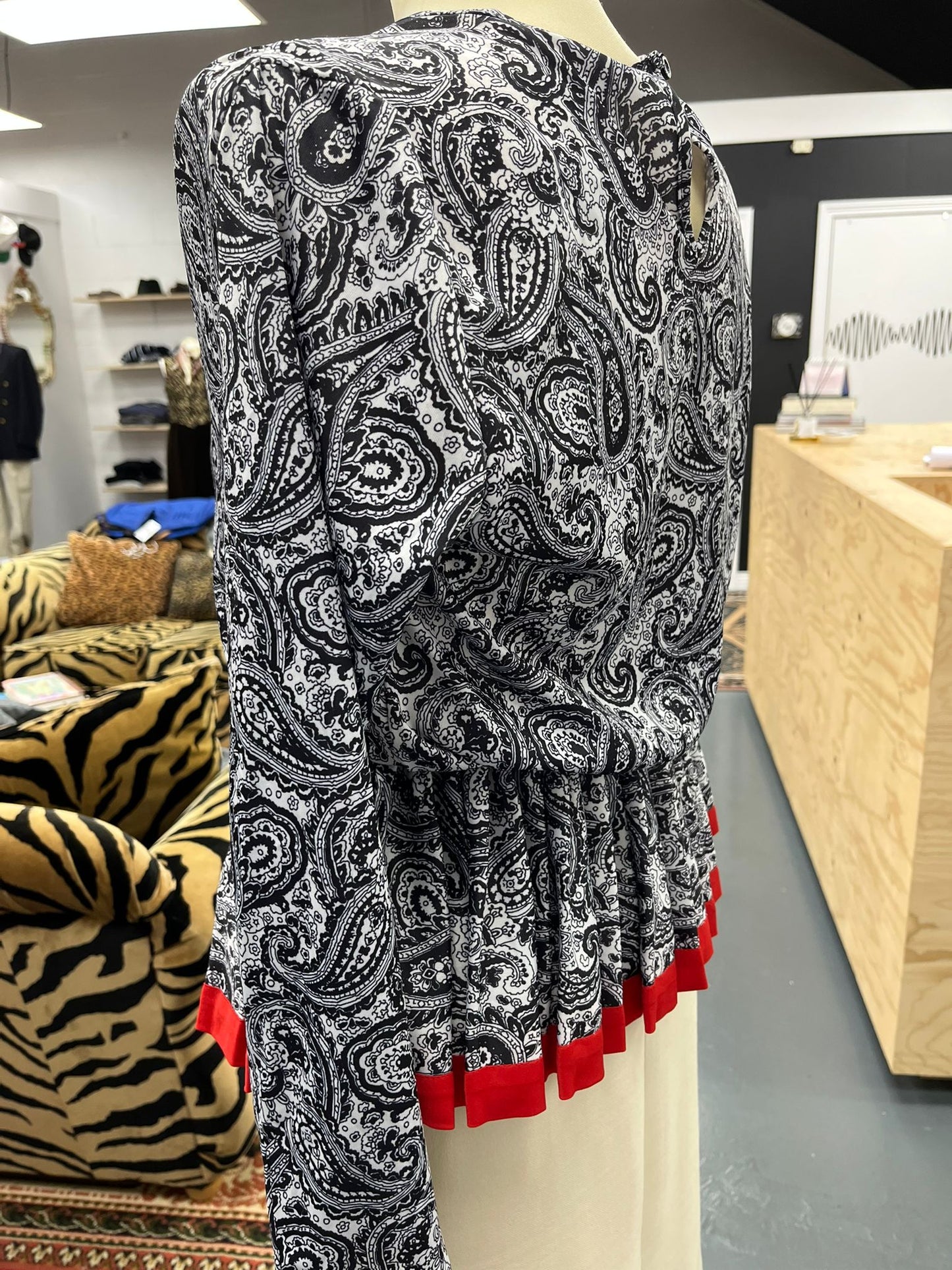 Paisley Peplum Top