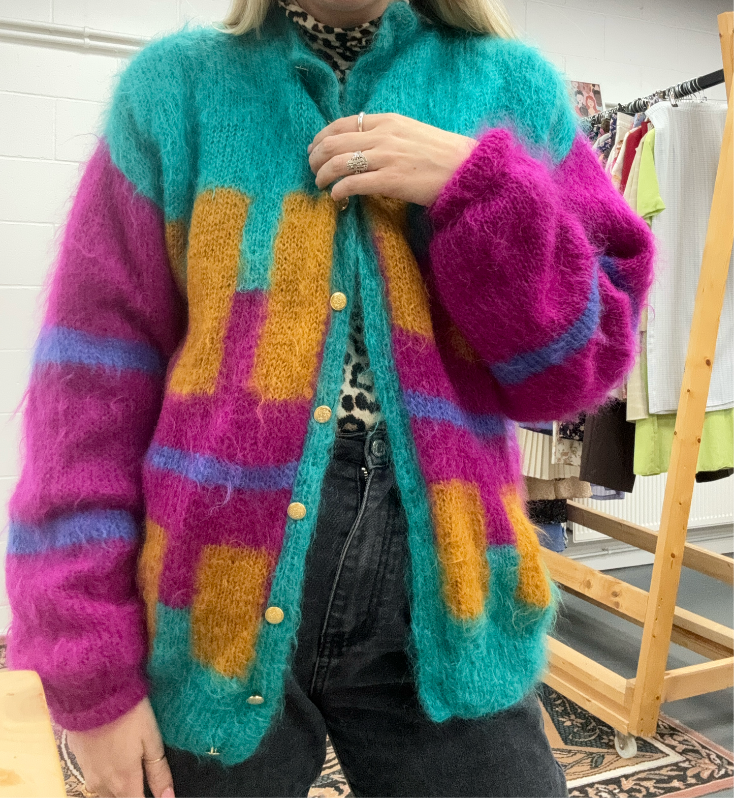 80s Mohair Cardigan