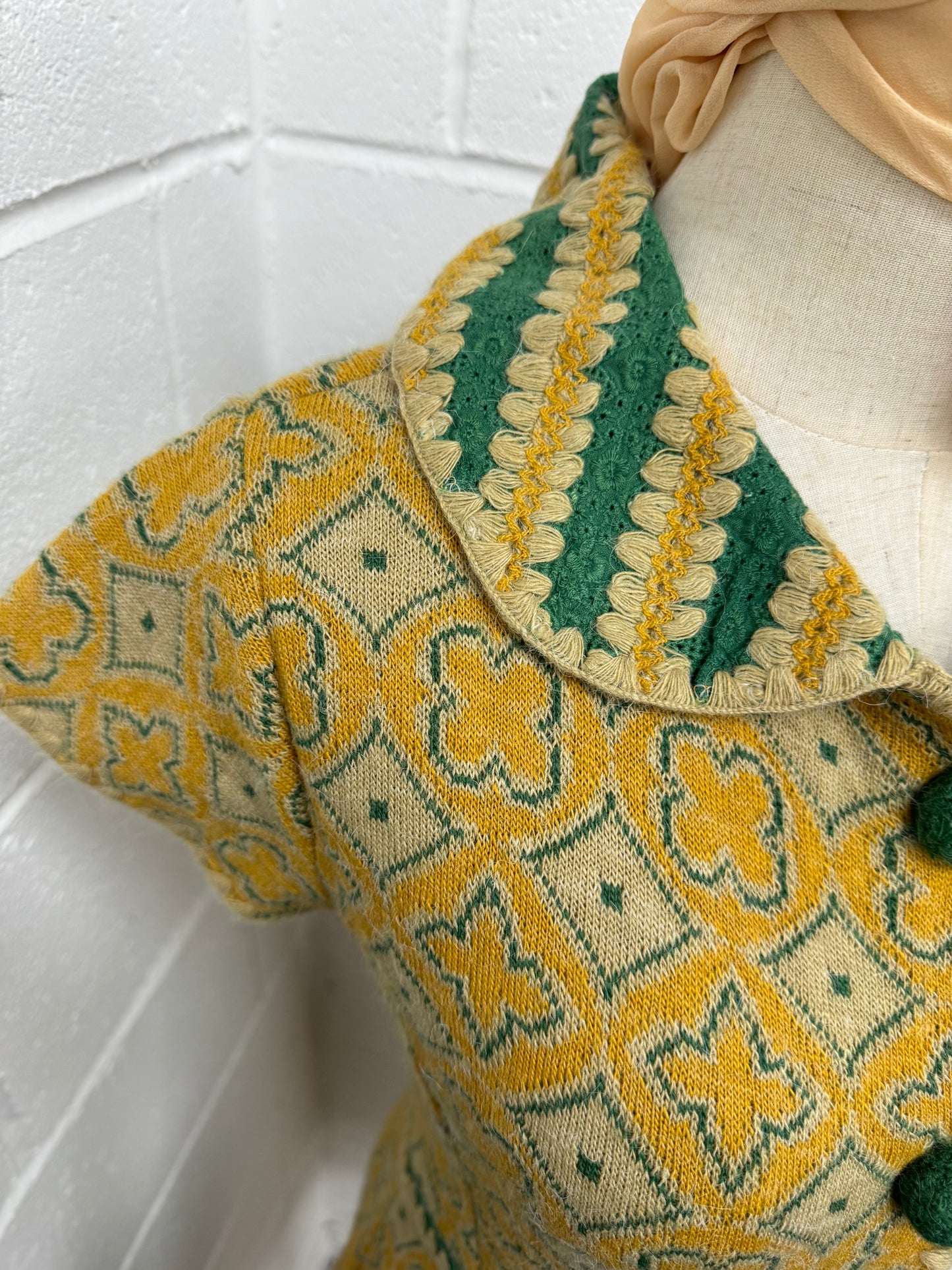 Wool blend dress by ‘Andre Ungaratto’ (Italian Vintage)