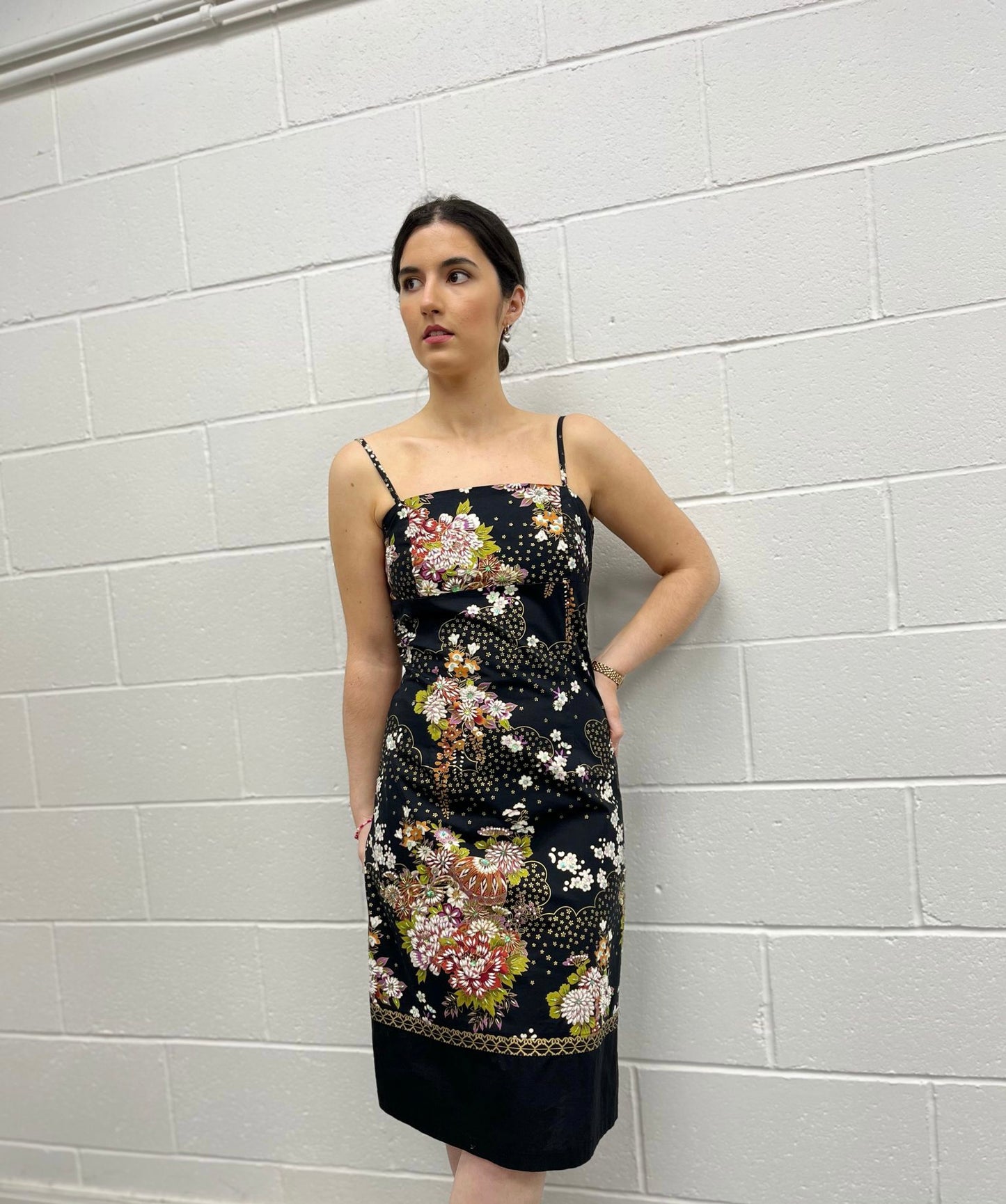 Fever Oriental Beaded Cocktail Dress