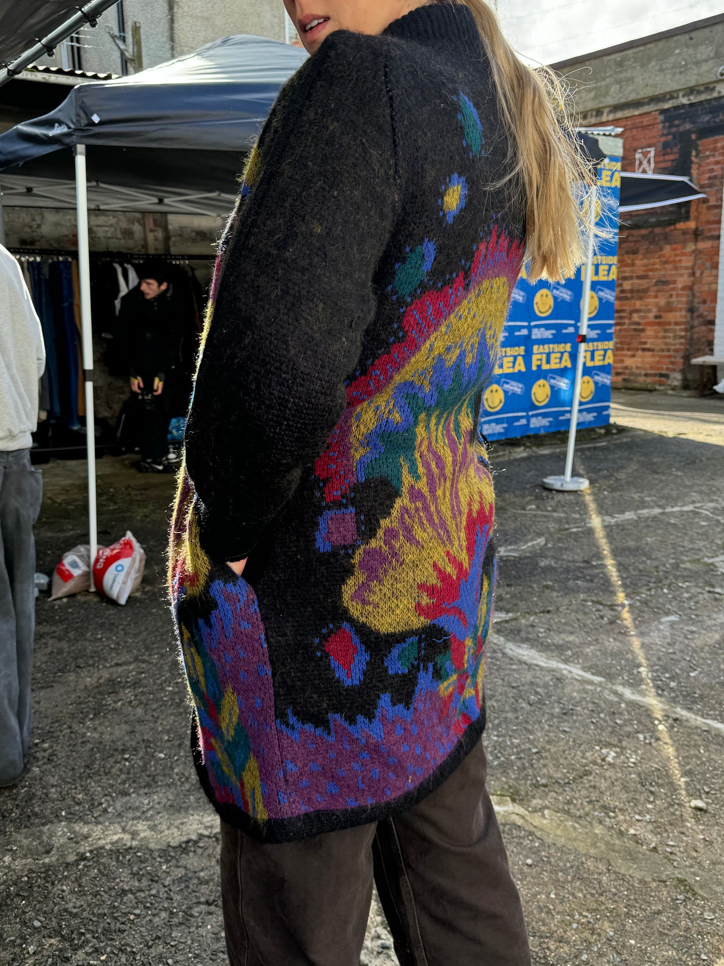 ‘Baccarrat’ mohair & wool statement cardigan