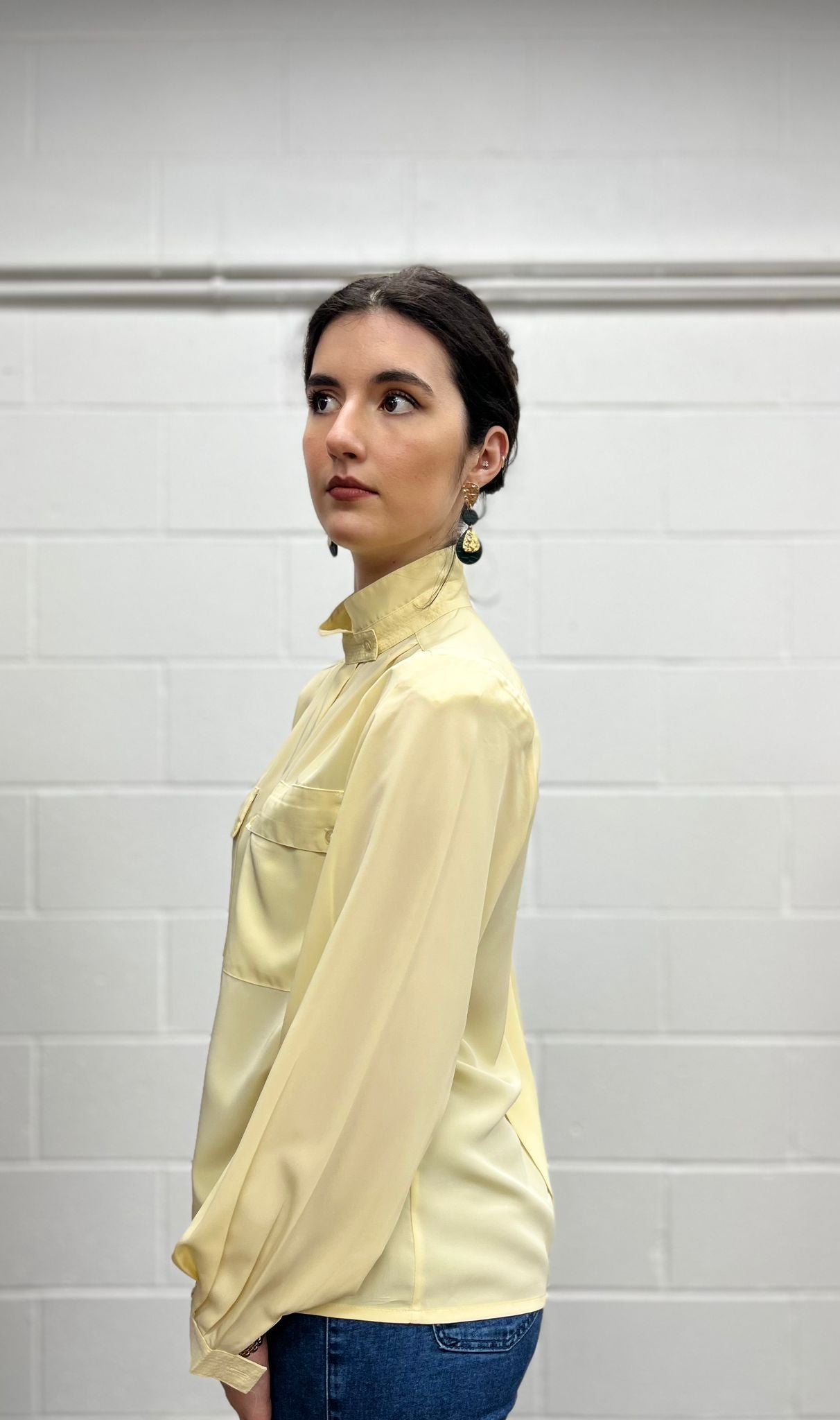 Jacques Vert Pale Yellow Blouse