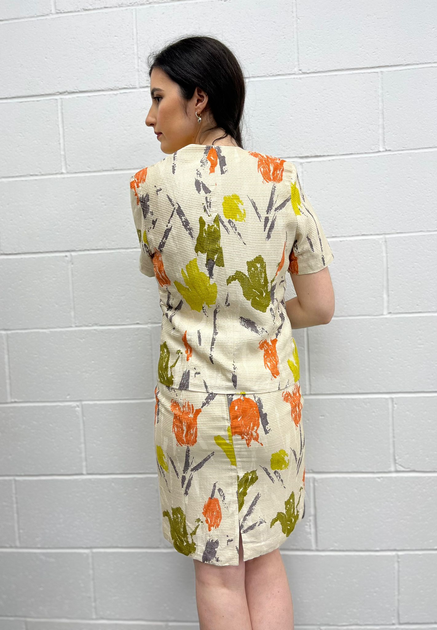 Floral Skirt Suit
