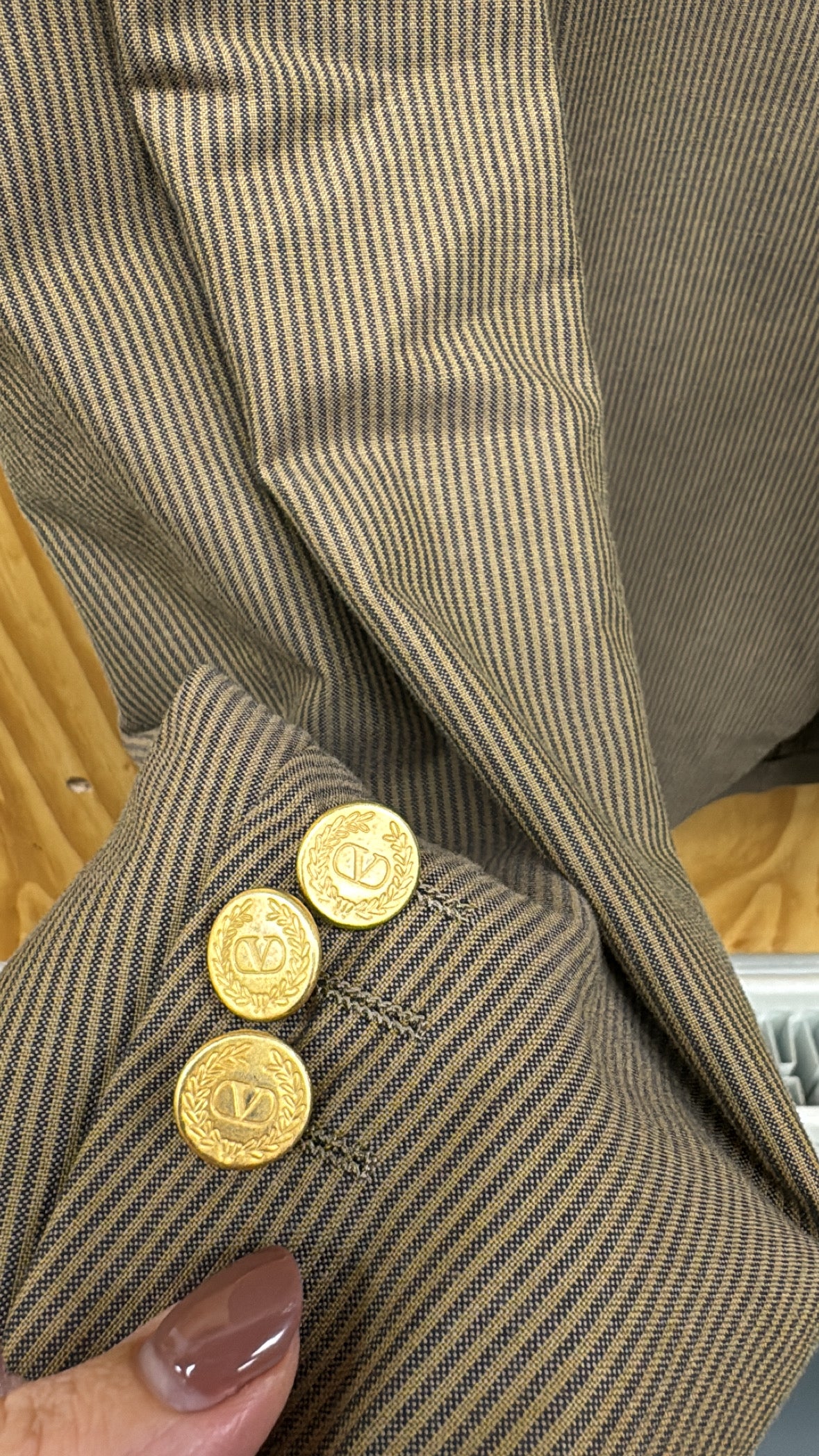 Vintage ‘Versace’ Pinstripe Blazer