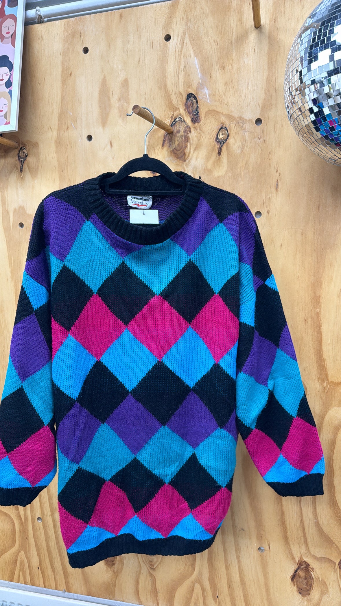 Diamond 80s jumper