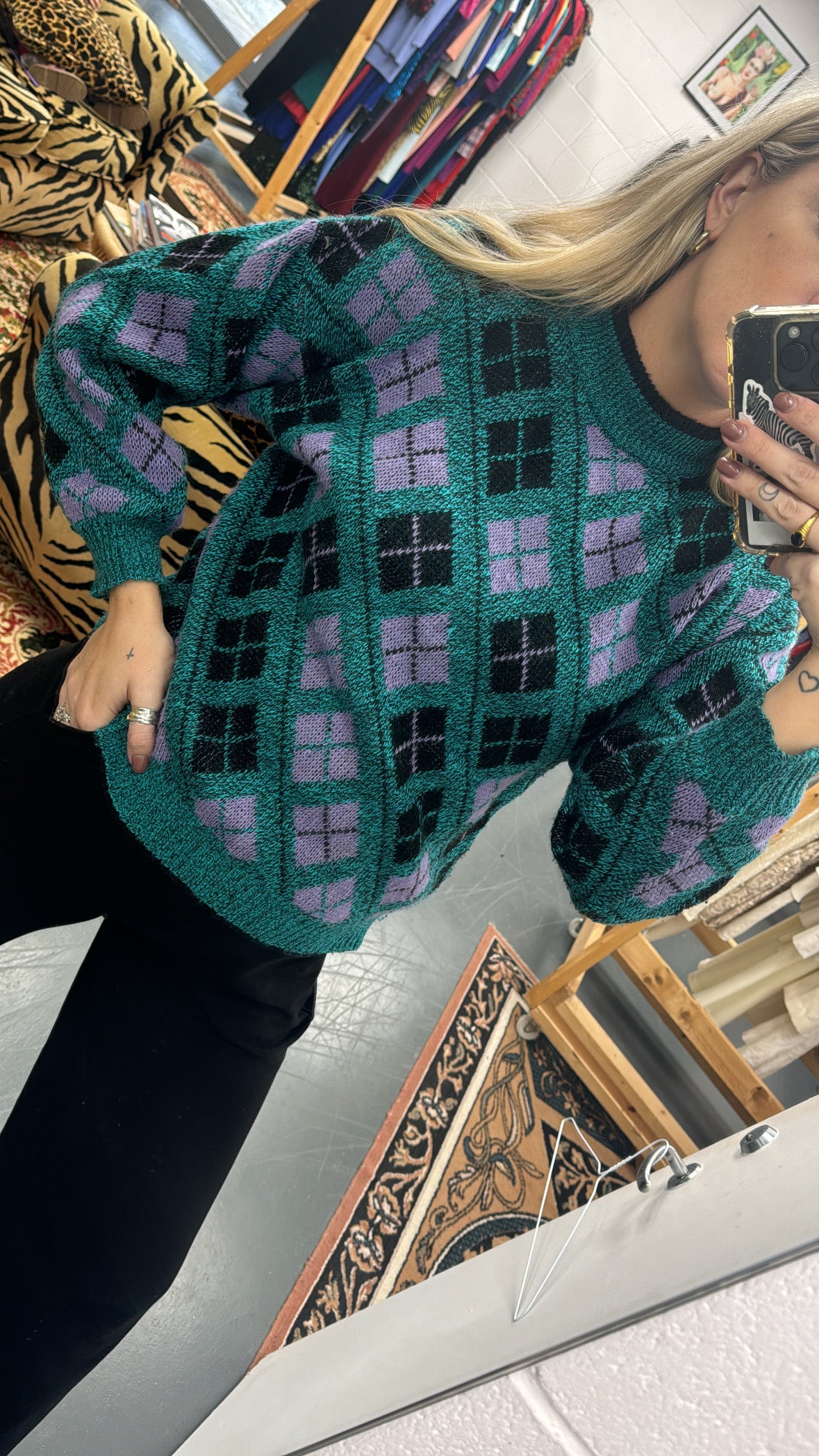Check 80s jumper