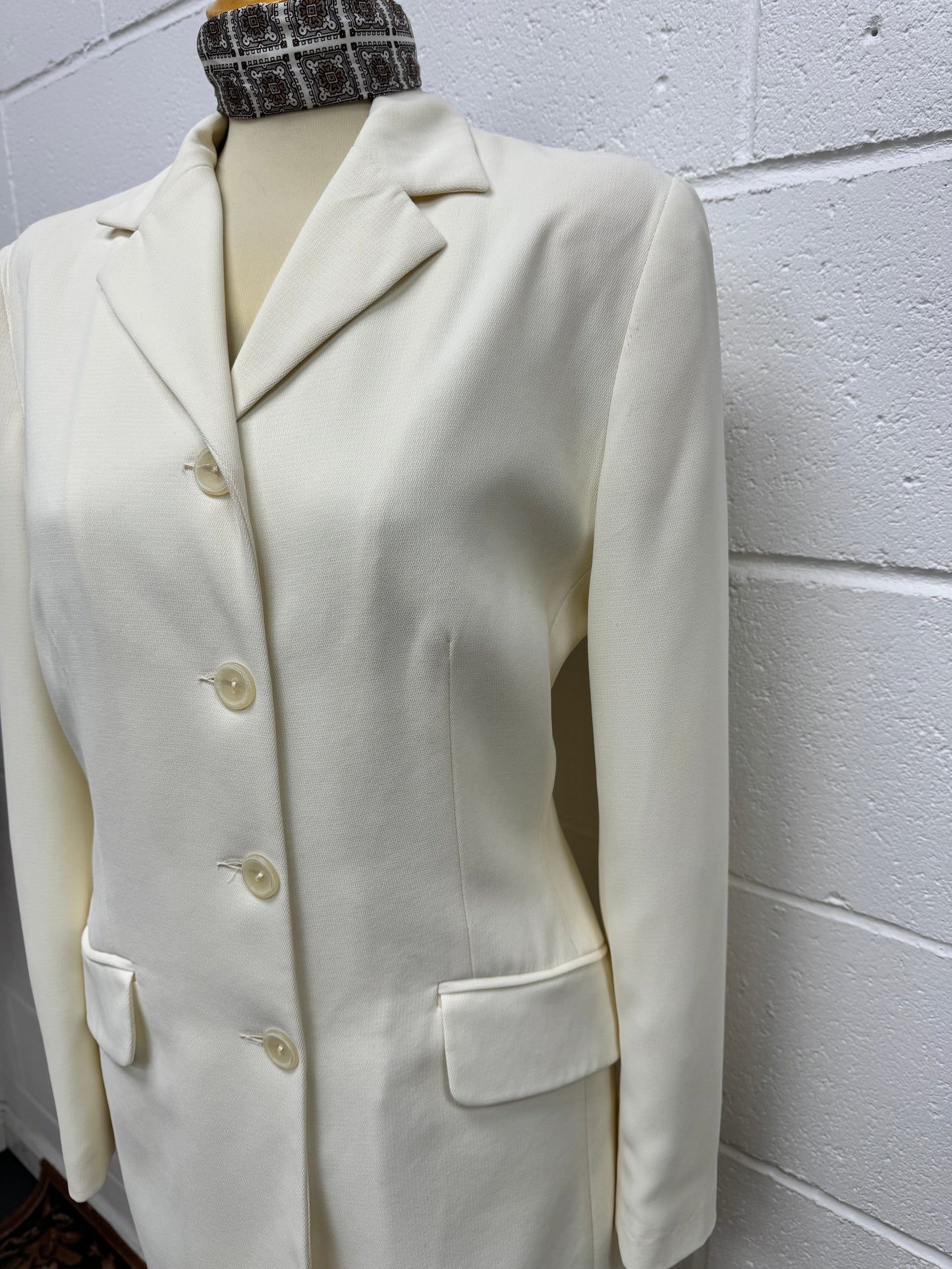 Ivory Vintage Longline Blazer