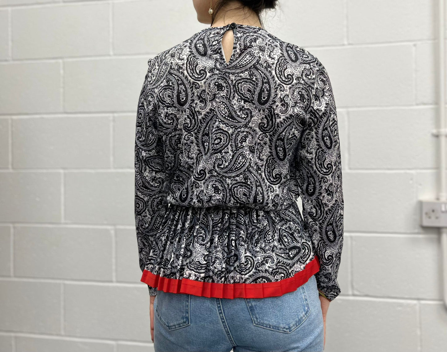 Paisley Peplum Top