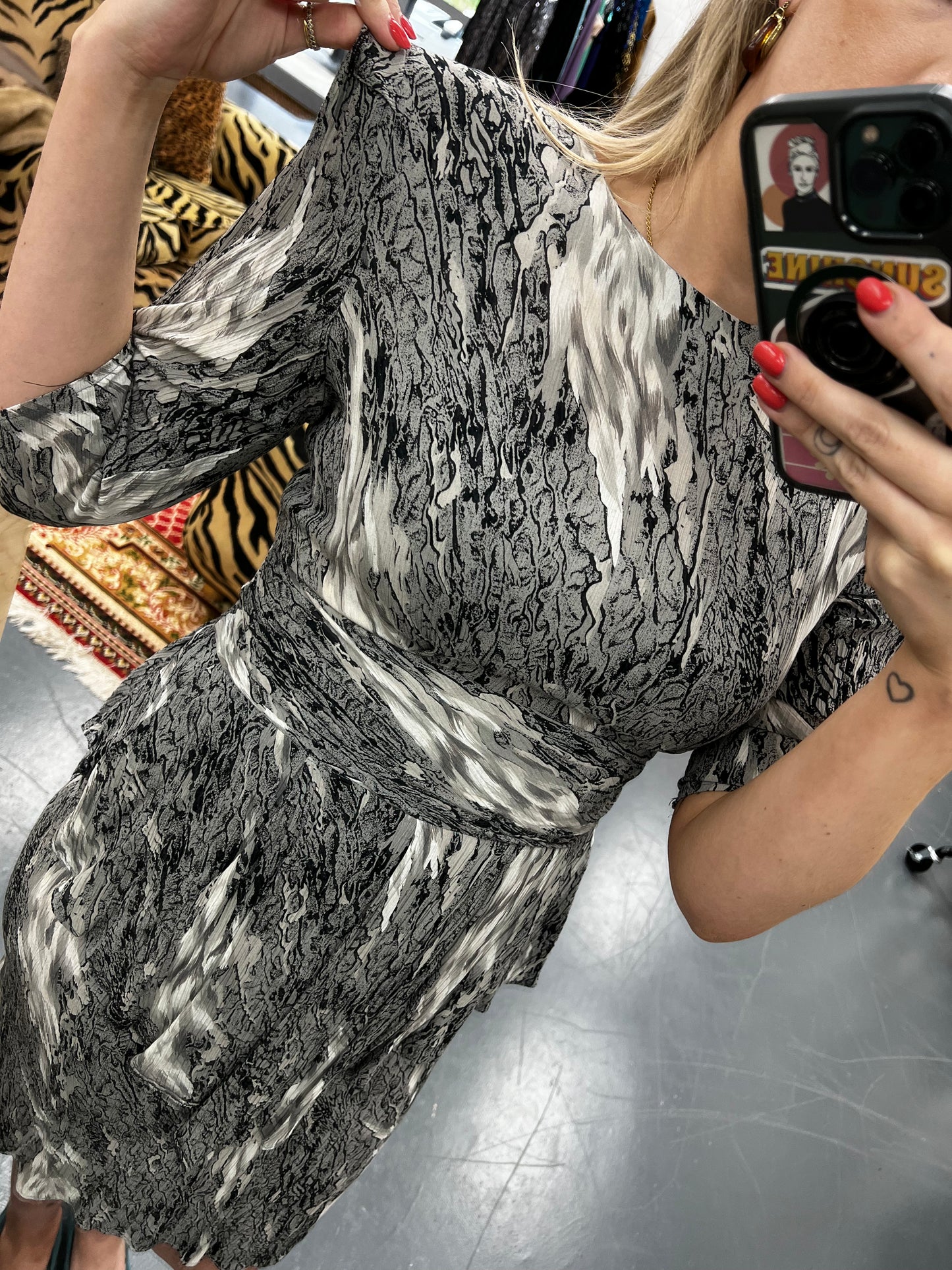 Animal Karida London 1980s Cocktail Dress