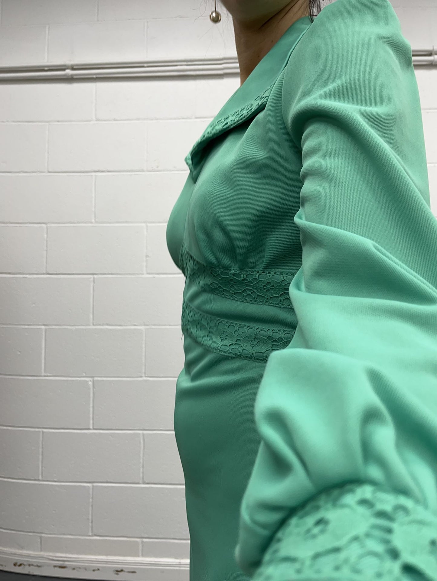 70s Spinney Green Maxi Dress