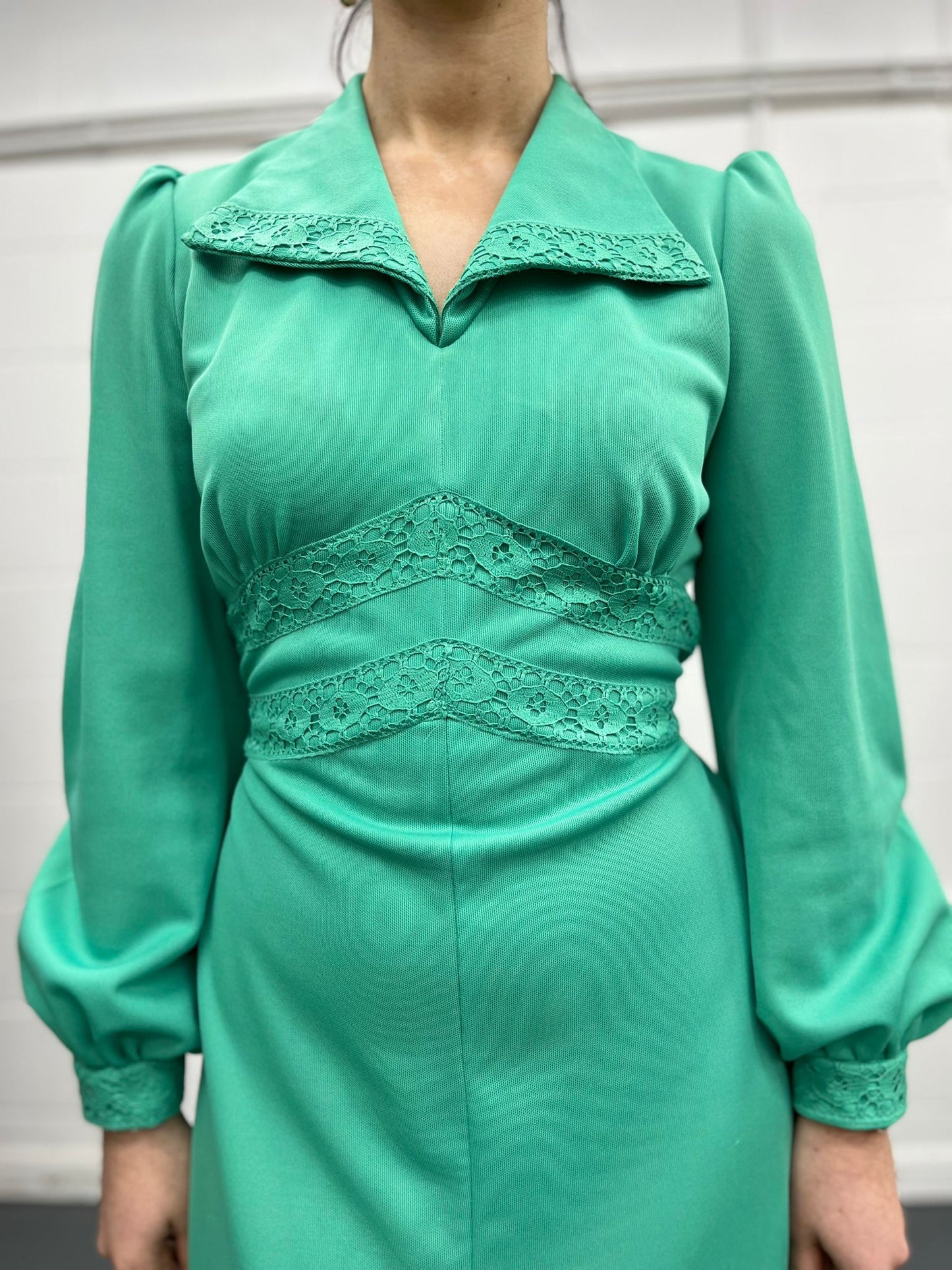 70s Spinney Green Maxi Dress
