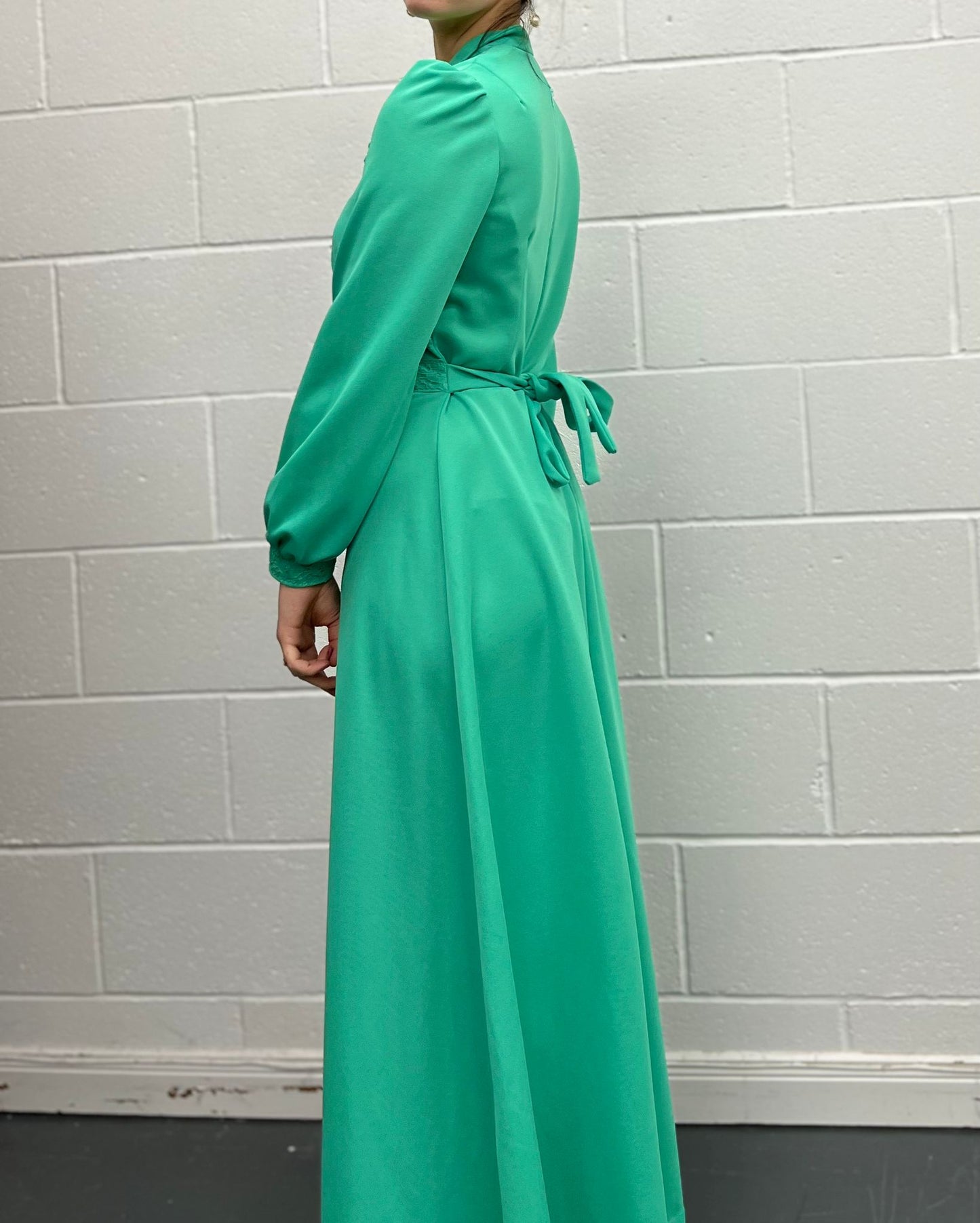 70s Spinney Green Maxi Dress
