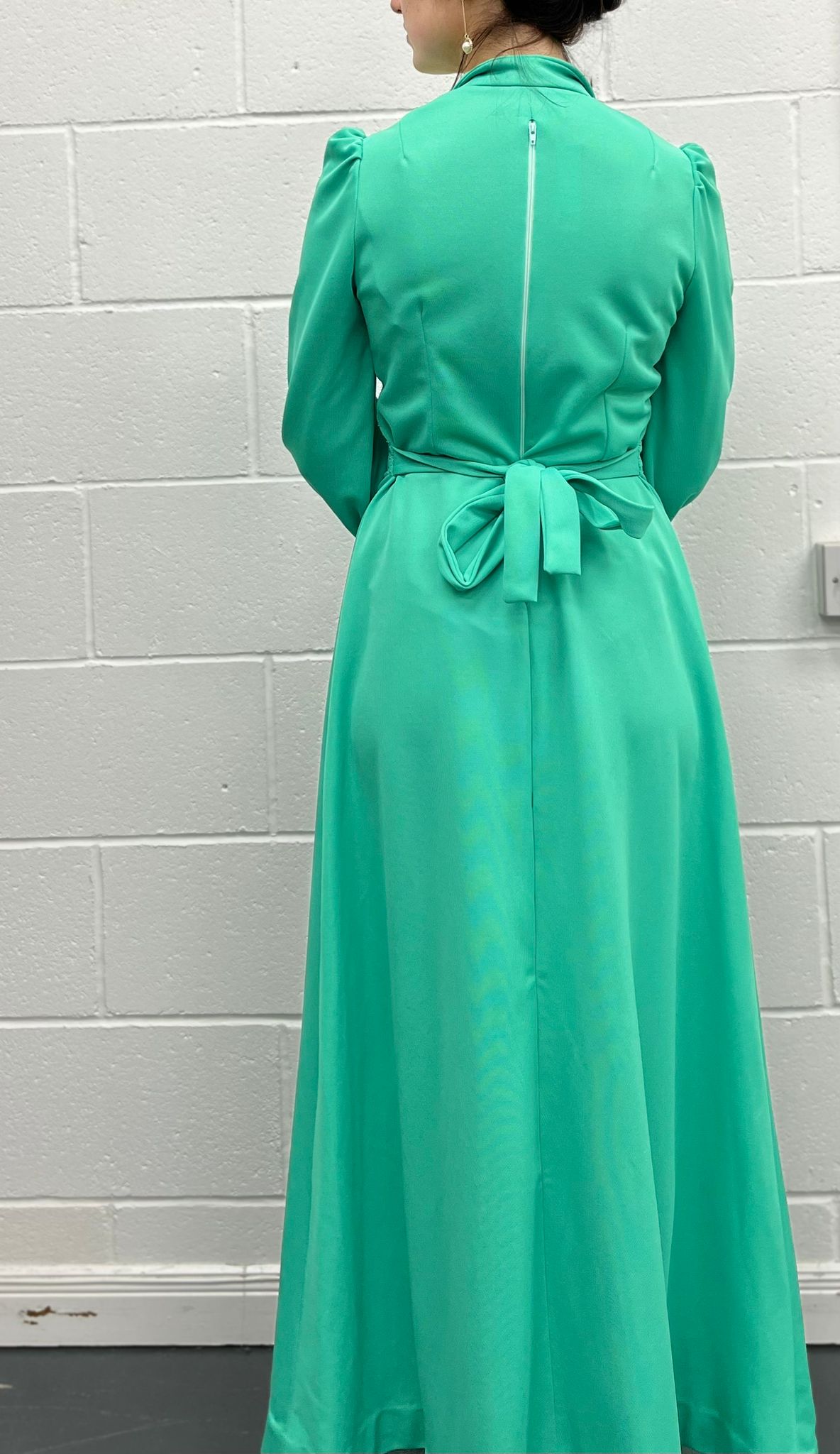 70s Spinney Green Maxi Dress