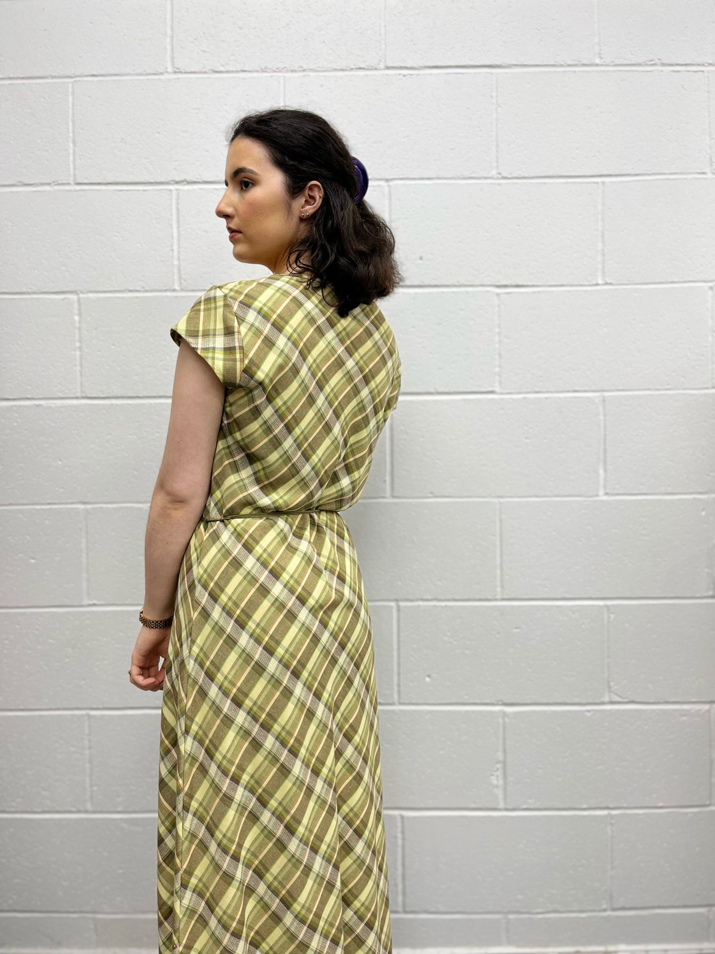 Chianti Check Maxi Dress