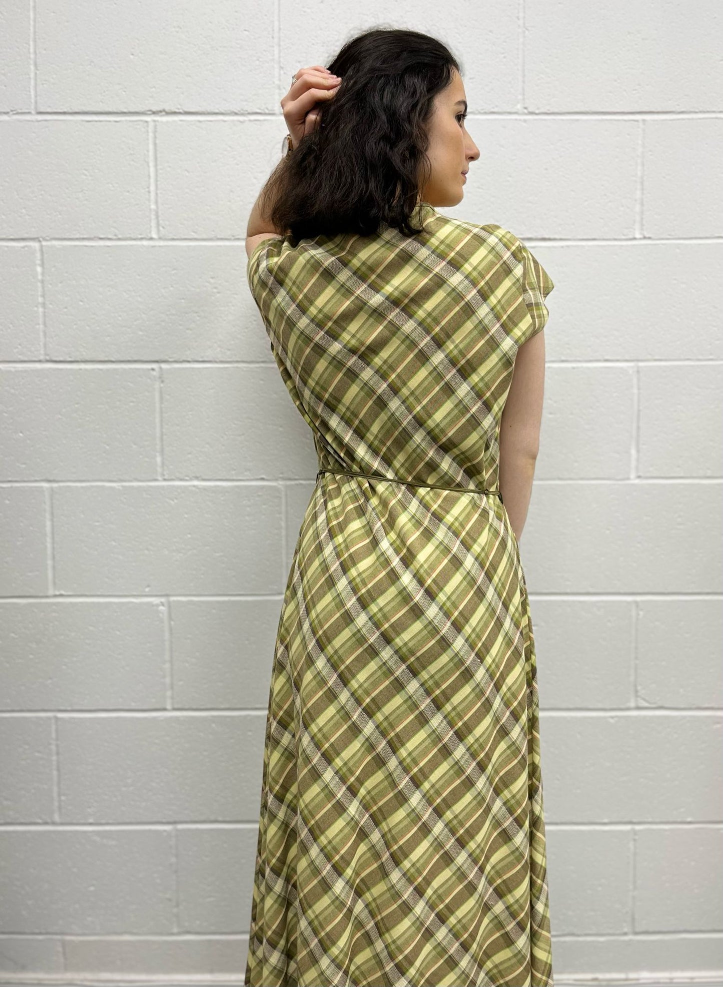 Chianti Check Maxi Dress