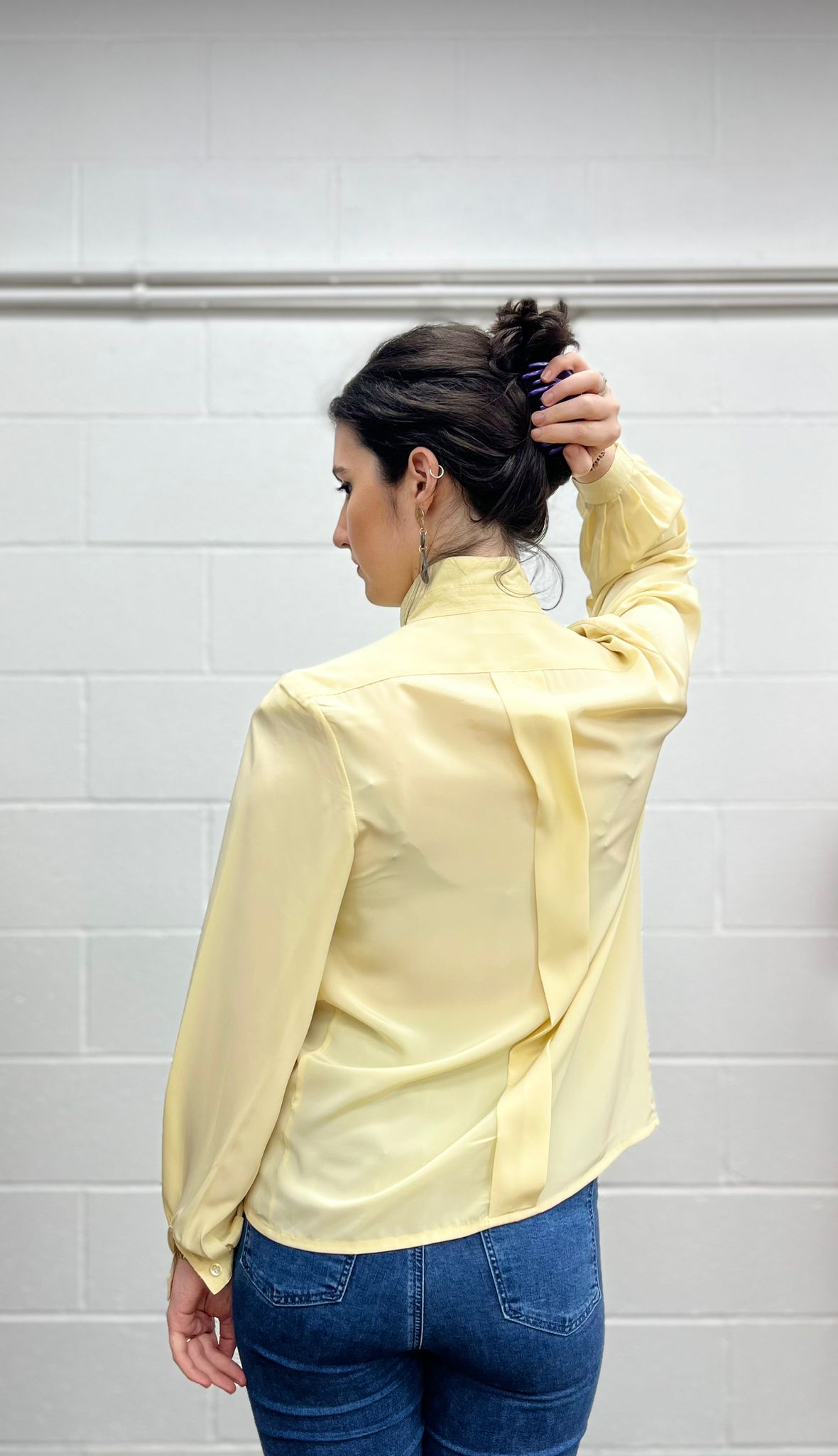 Jacques Vert Pale Yellow Blouse