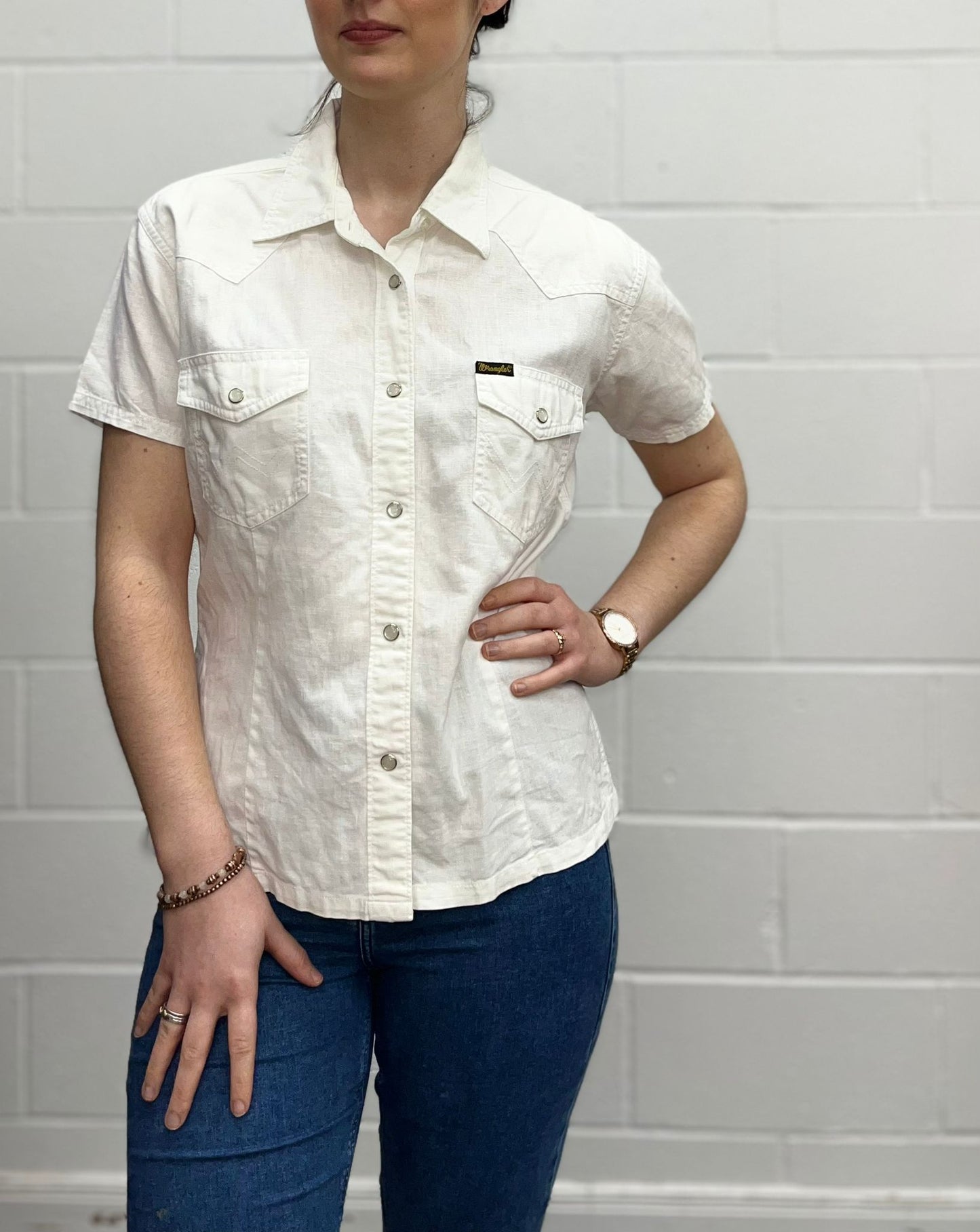 White Wrangler Shirt