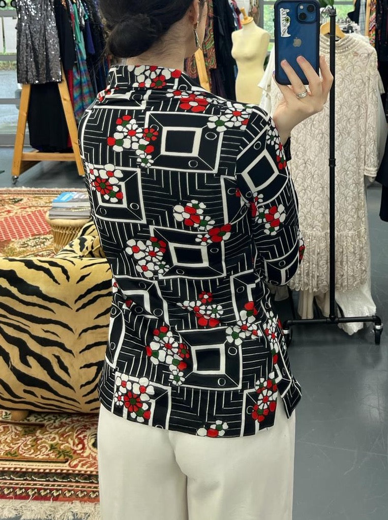 70s Floral Daggar Collar