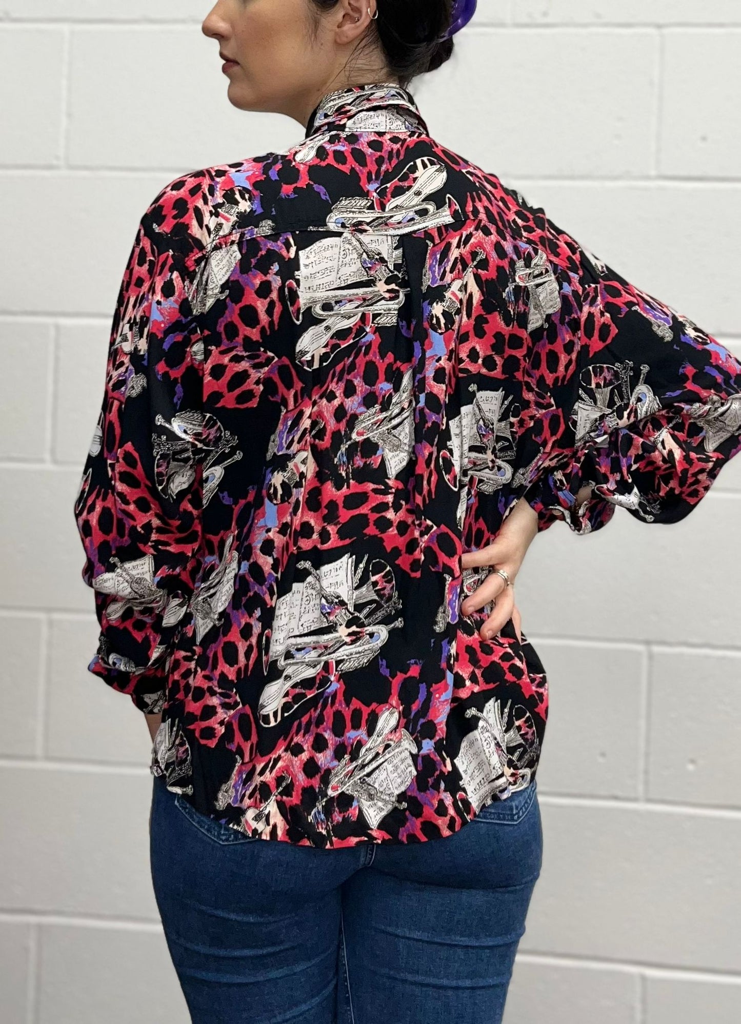 Mixed Animal Print Blouse