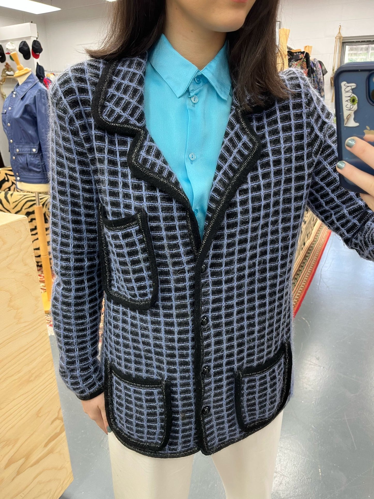 Mohair Blazer Cardigan