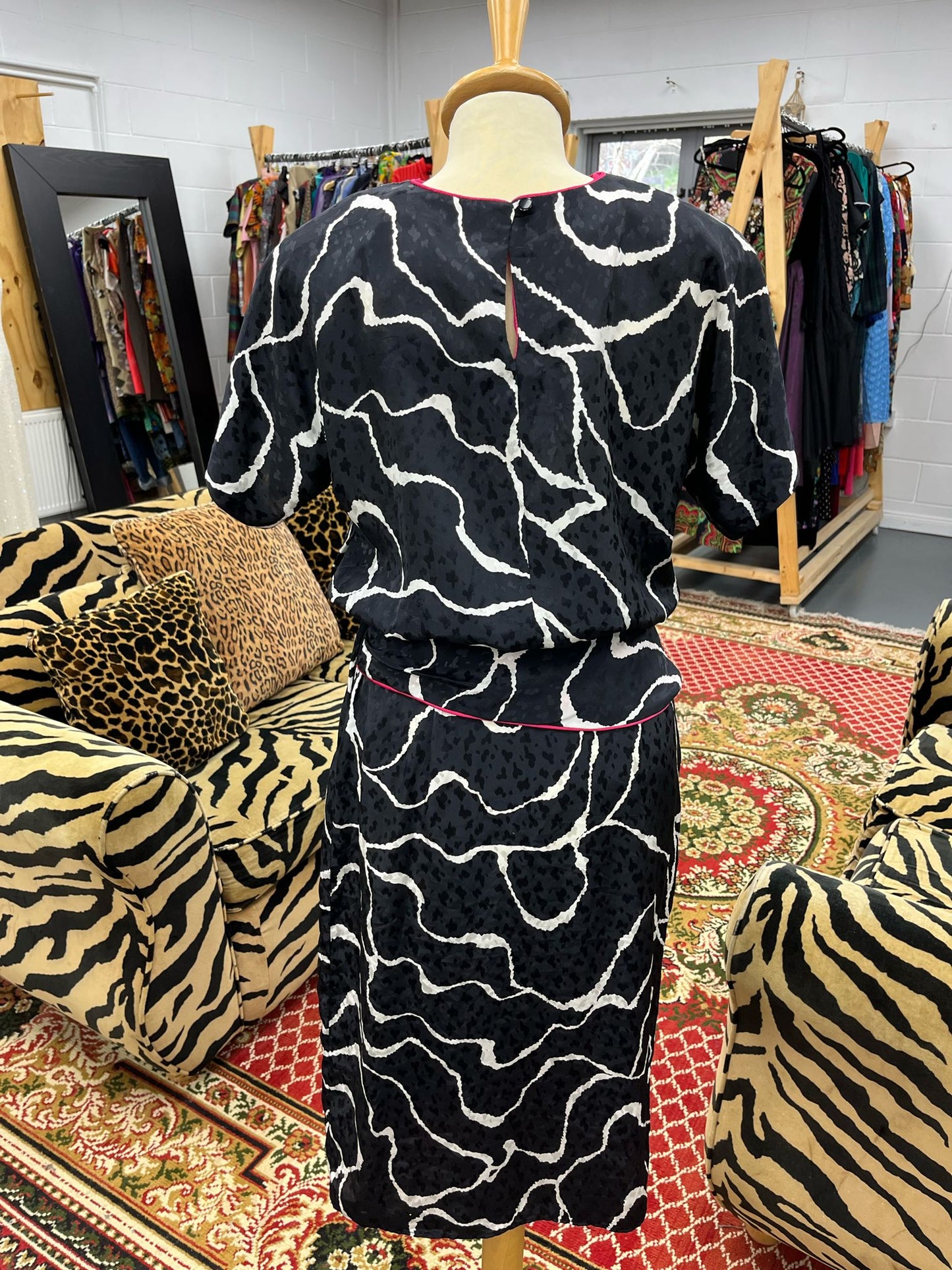 Brenner 80s Peplum Cocktail Dress