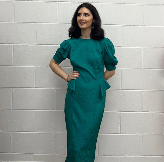 'Reflections' Green Cocktail Dress