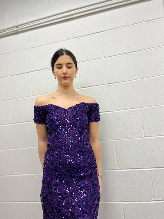 ‘Hamells’ Purple Disco Dress