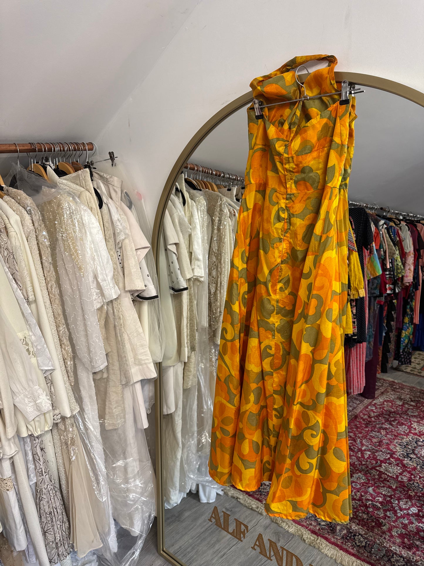 Original 1970s haterneck dress