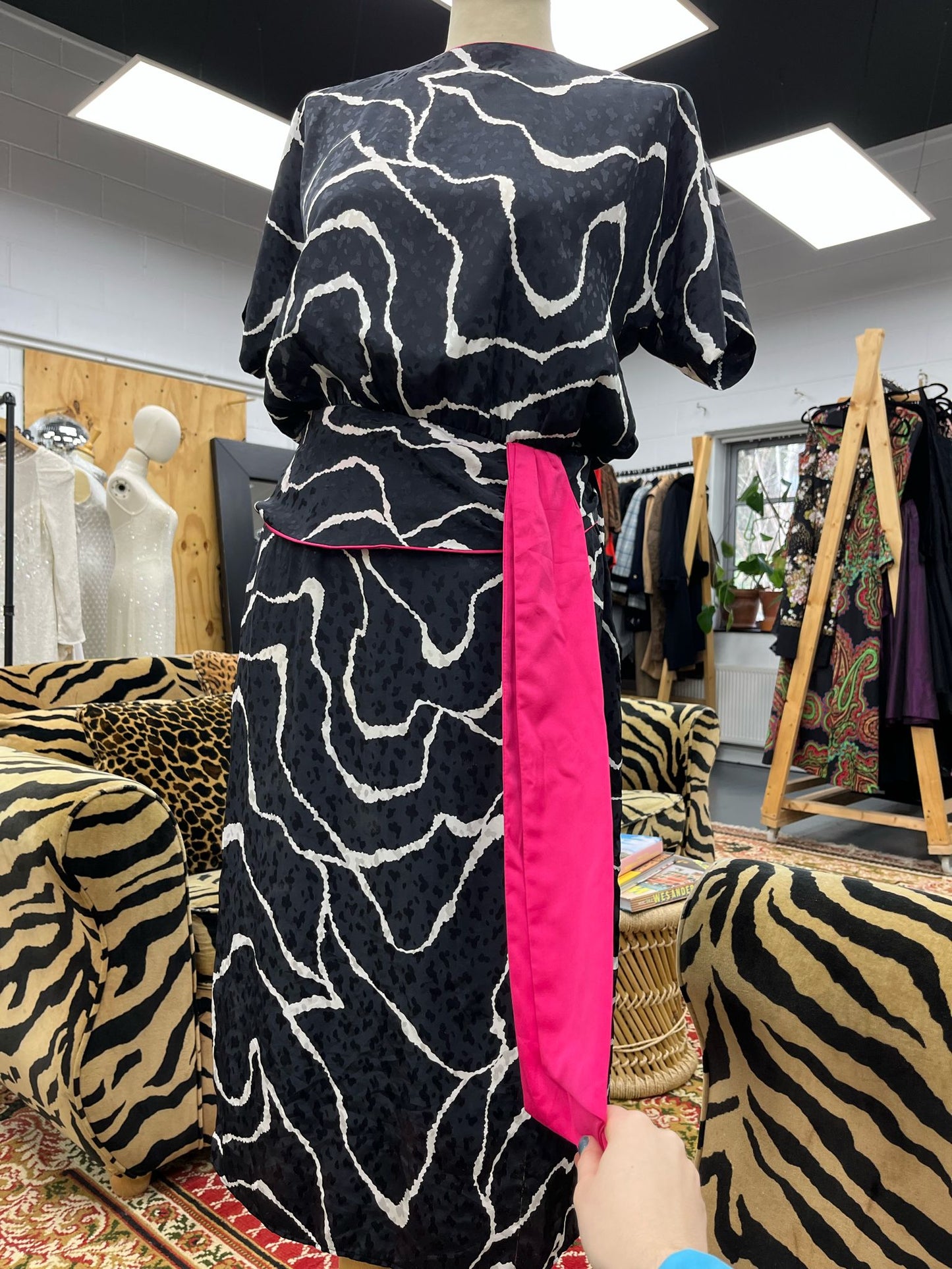 Brenner 80s Peplum Cocktail Dress